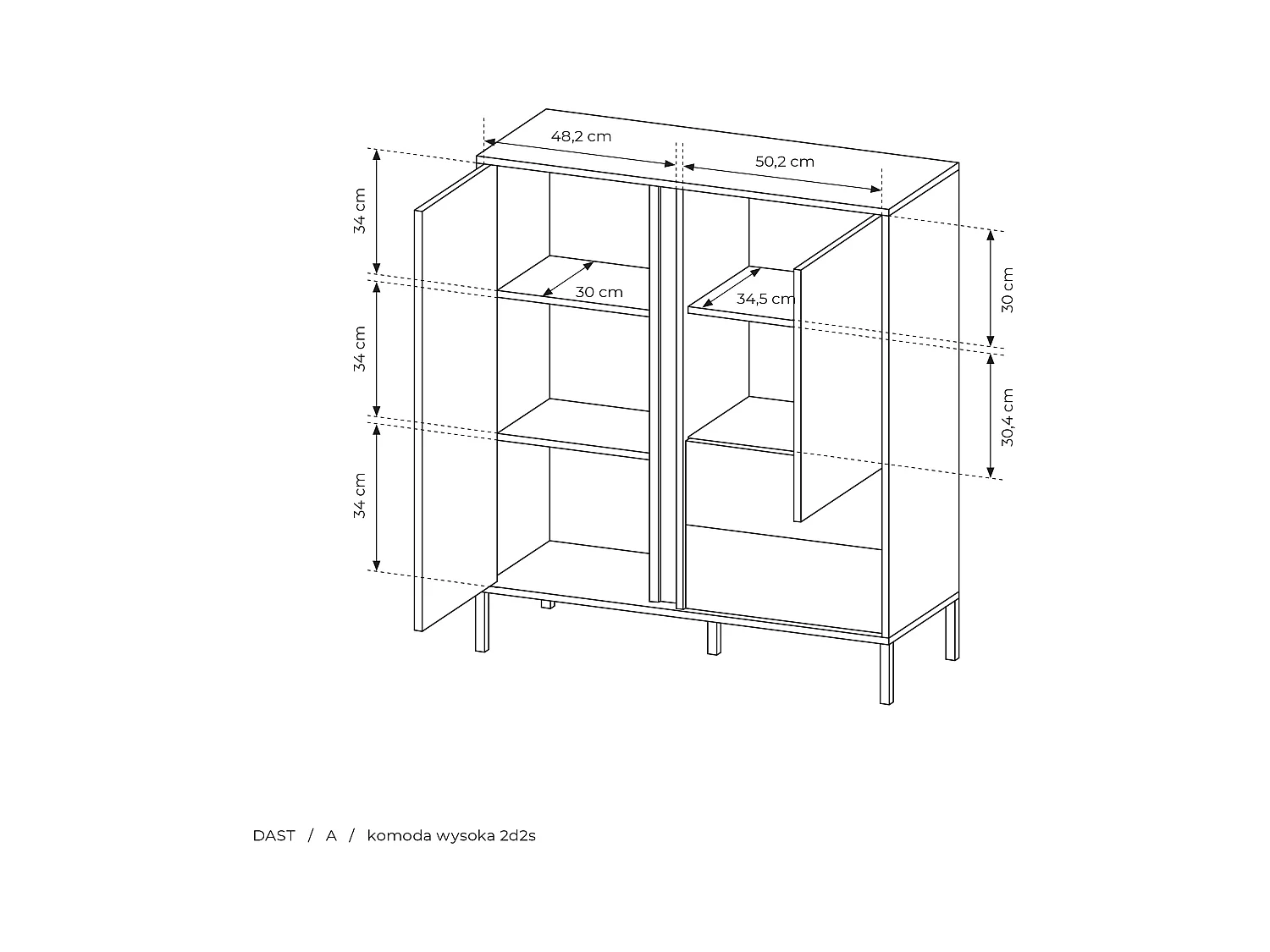 Mobile contenitore 103x123cm con luce LED beige MCLK1