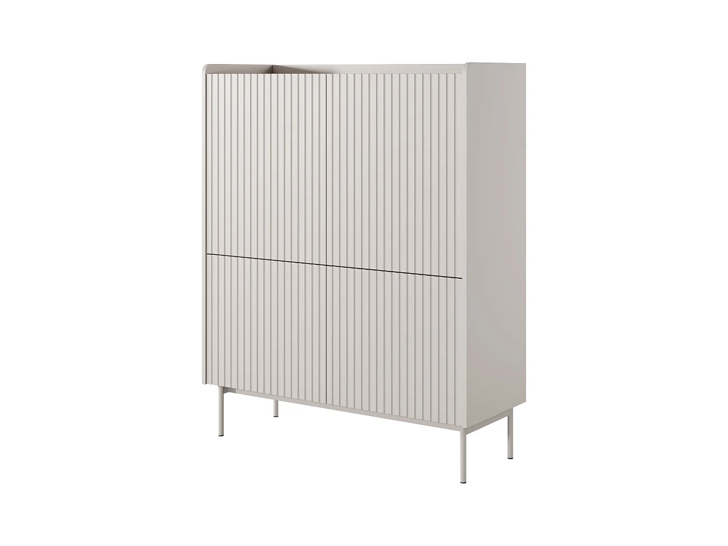 Mobile contenitore 103x126cm beige e rovere chiaro MCLK3