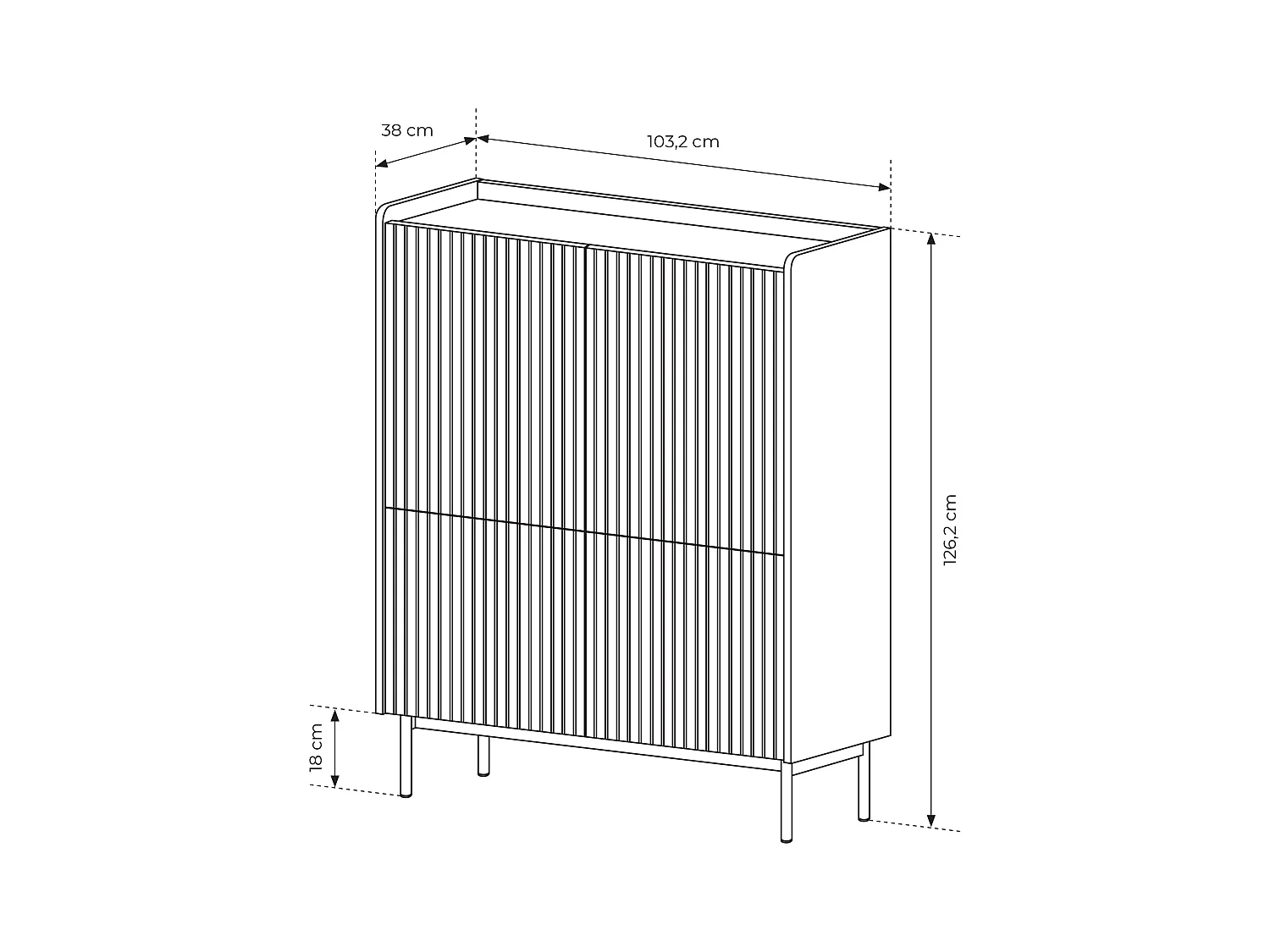 Mobile contenitore 103x126cm beige e rovere chiaro MCLK3
