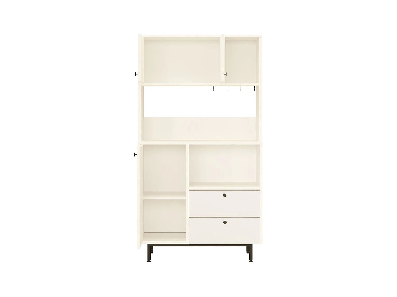 Armario De Cocina Royce 3 Puertas 2 Cajones Blanco