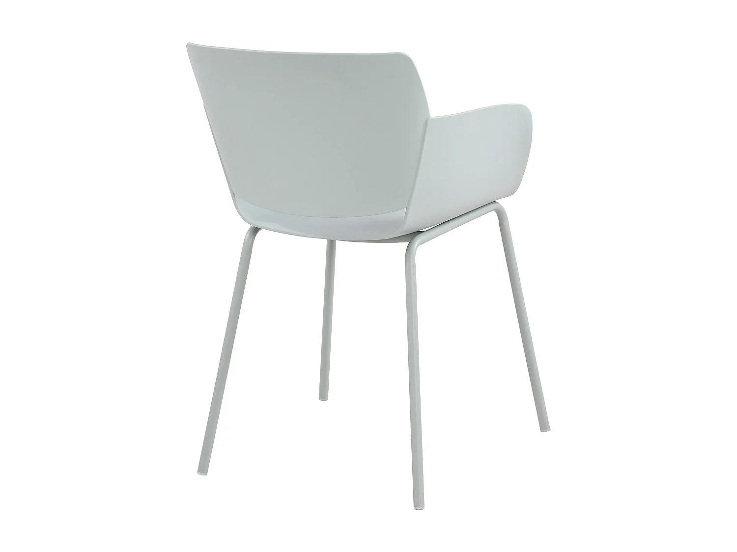 Lot de 2  chaise salle à manger - Plastique - Turquoise - Alpena