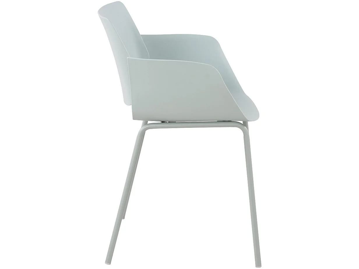 Lot de 2  chaise salle à manger - Plastique - Turquoise - Alpena