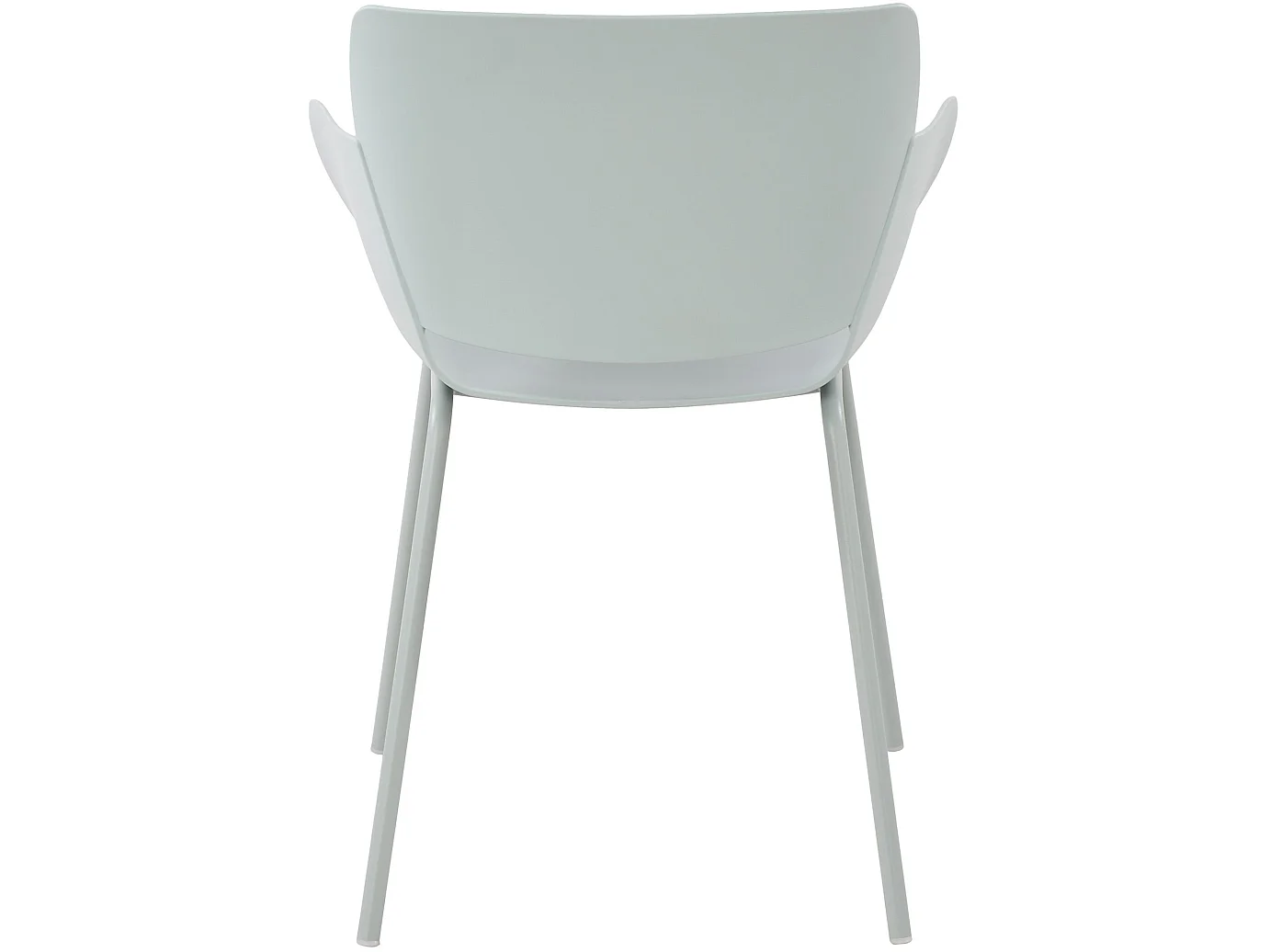 Lot de 2  chaise salle à manger - Plastique - Turquoise - Alpena