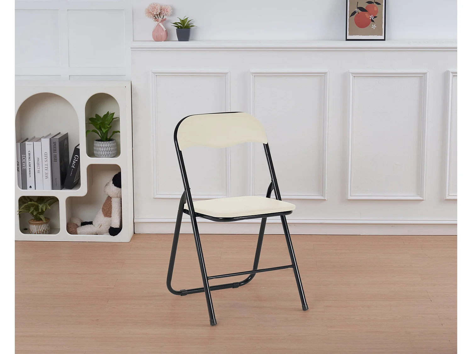 Hooma - Lot de 6 chaises pliantes d'intérieur et confortables en PVC