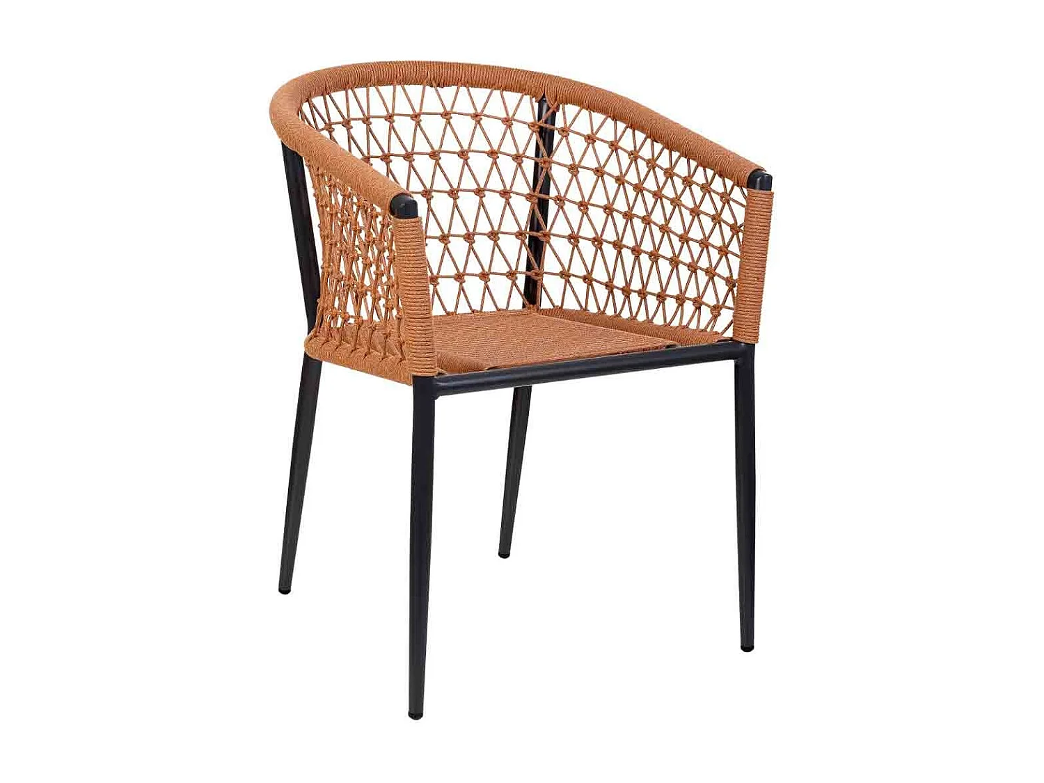 Cadeira em verga bege, 57x62x79h cm