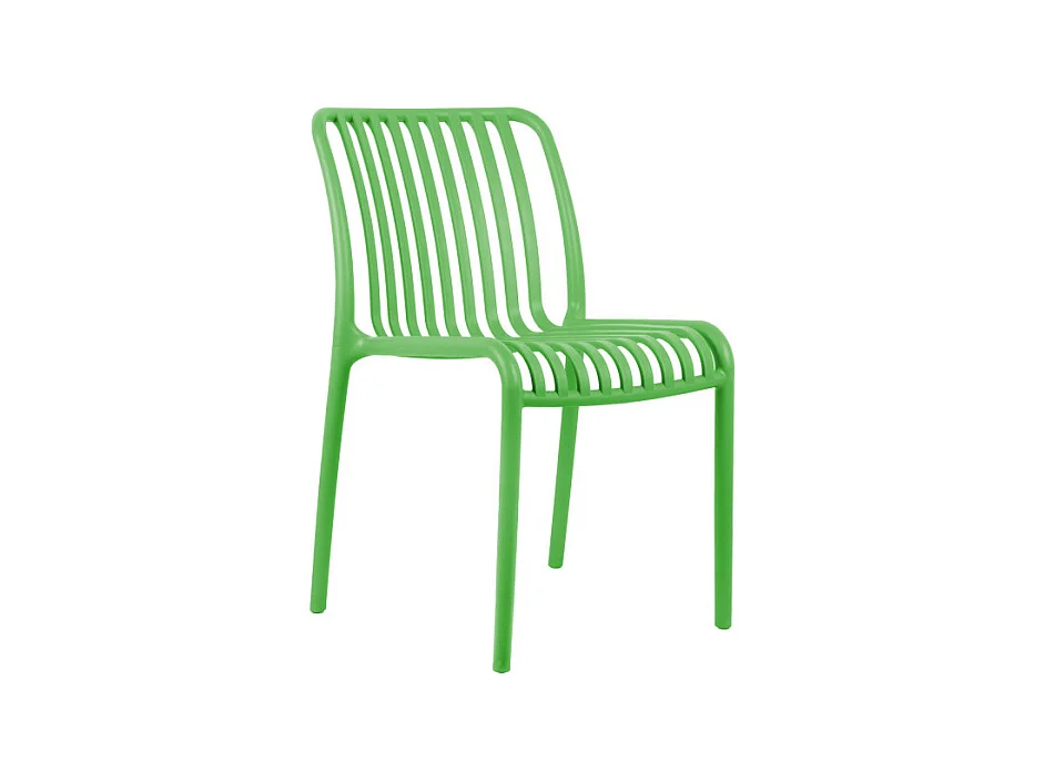 Glee - Lot de 2 chaises intérieur et extérieur en plastique - Vert