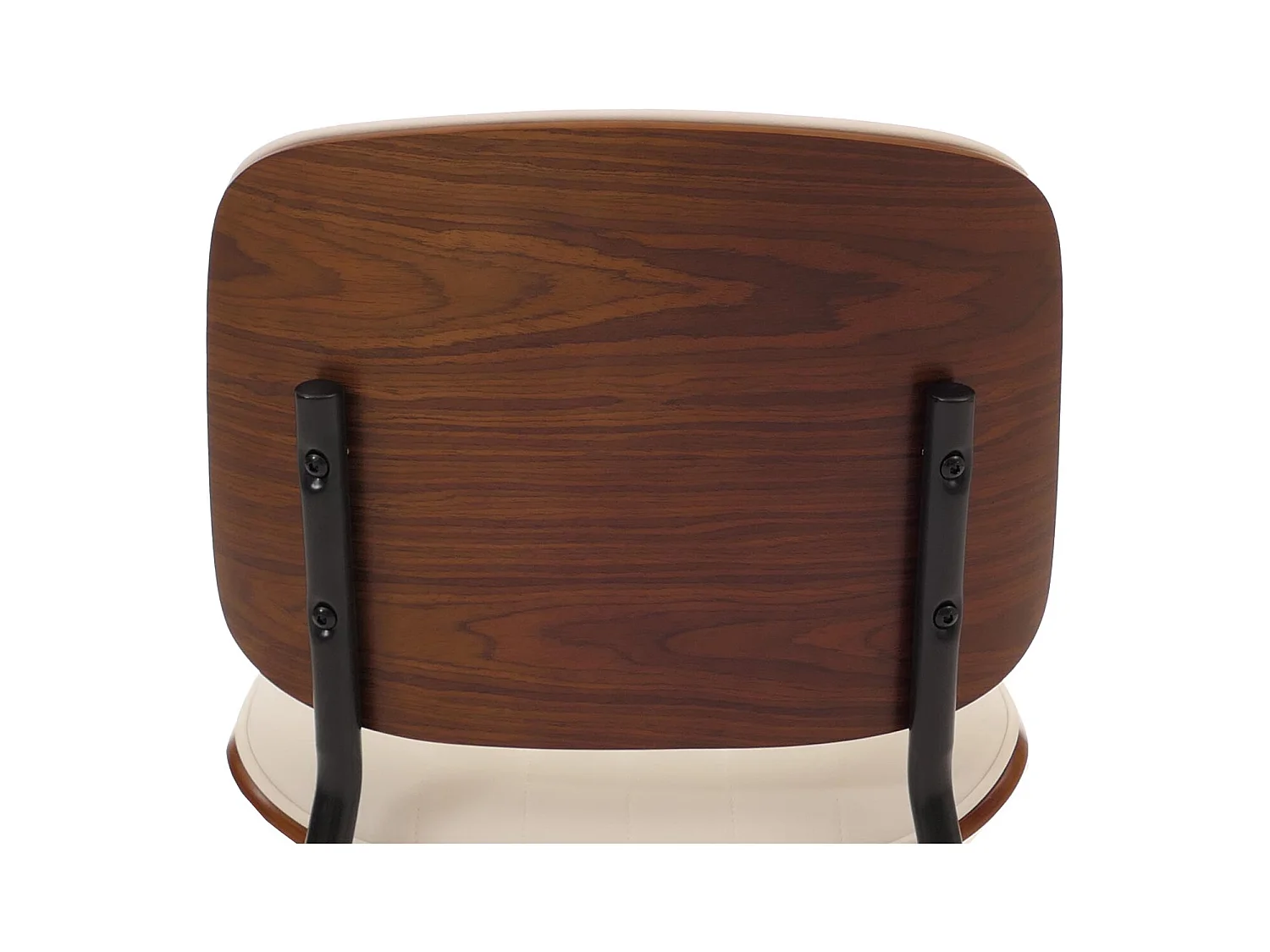 Esszimmerstuhl MCW-O44 (2er-Set), Walnuss-Optik, weiß