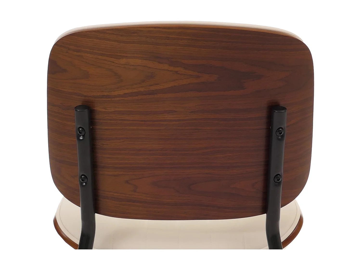 Chaise de salle à manger MCW-O44 (lot de 2),  aspect noyer, blanc