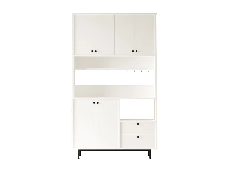 Armario De Cocina Royce 6 Puertas 2 Cajones Blanco