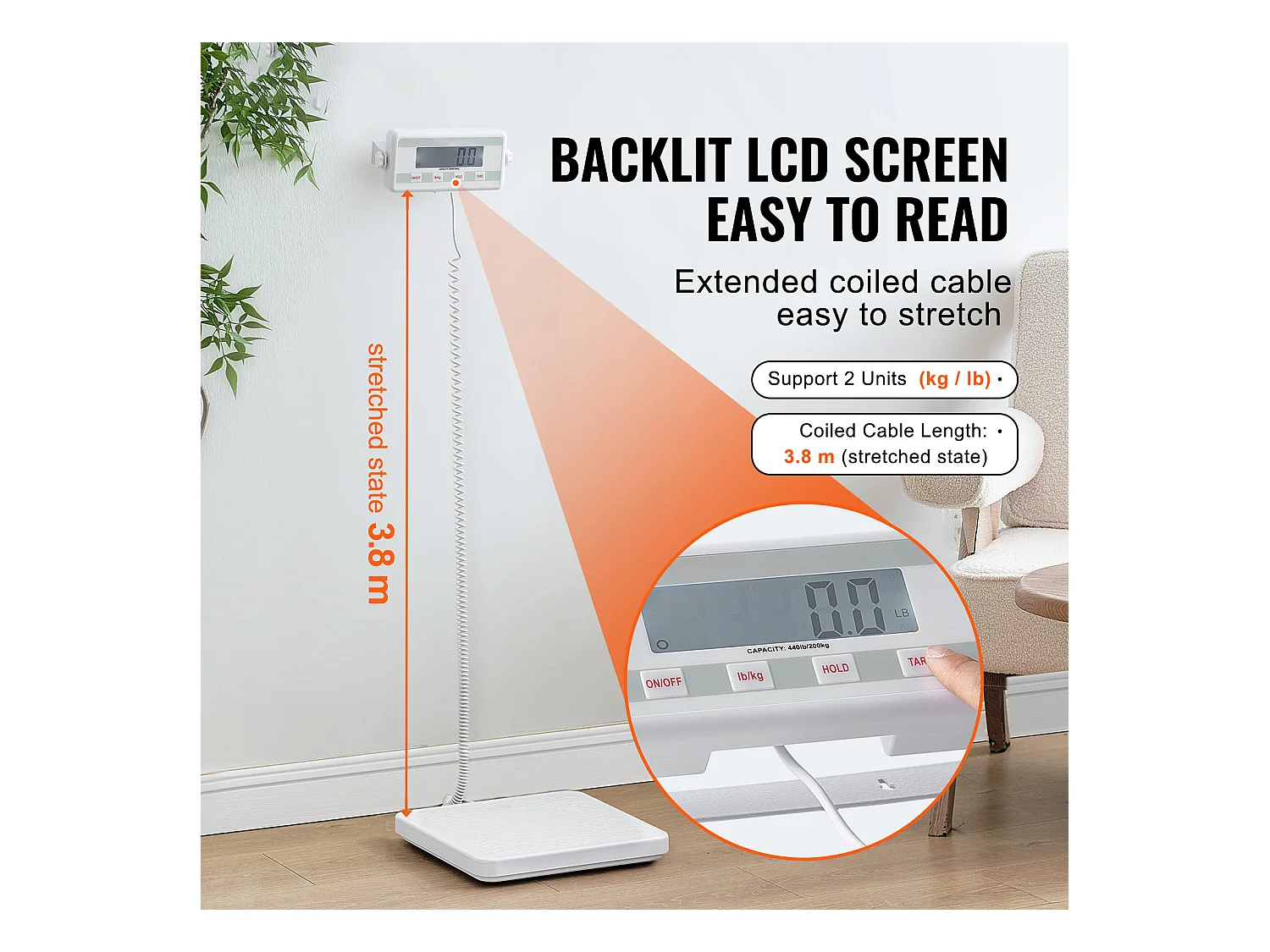 Pèse-personne, SucceBuy Balance Médicale Portable Numérique Professionnelle 200 kg