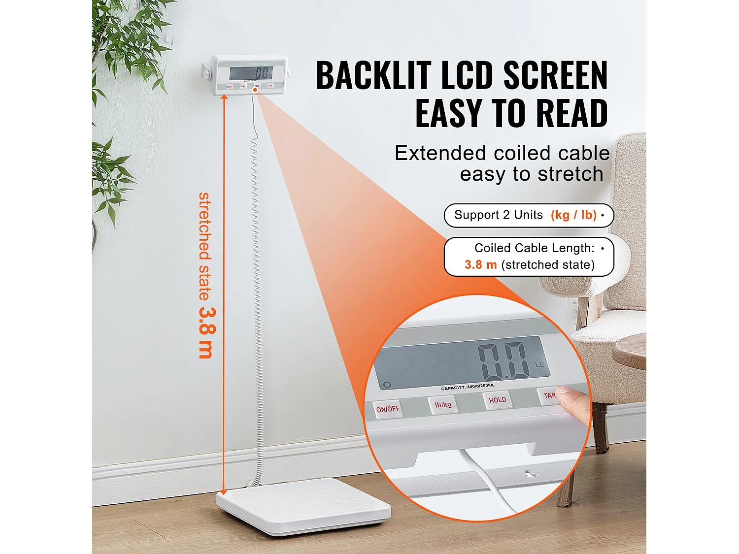 Pèse-personne, SucceBuy Balance Médicale Portable Numérique Professionnelle 200 kg