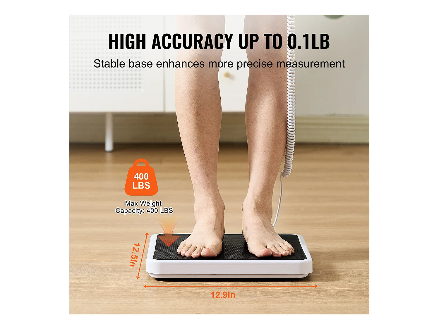 Pèse-personne, SucceBuy Balance Médicale Portable, Balance de Poids Numérique, Tapis Antidérapant 181 kg
