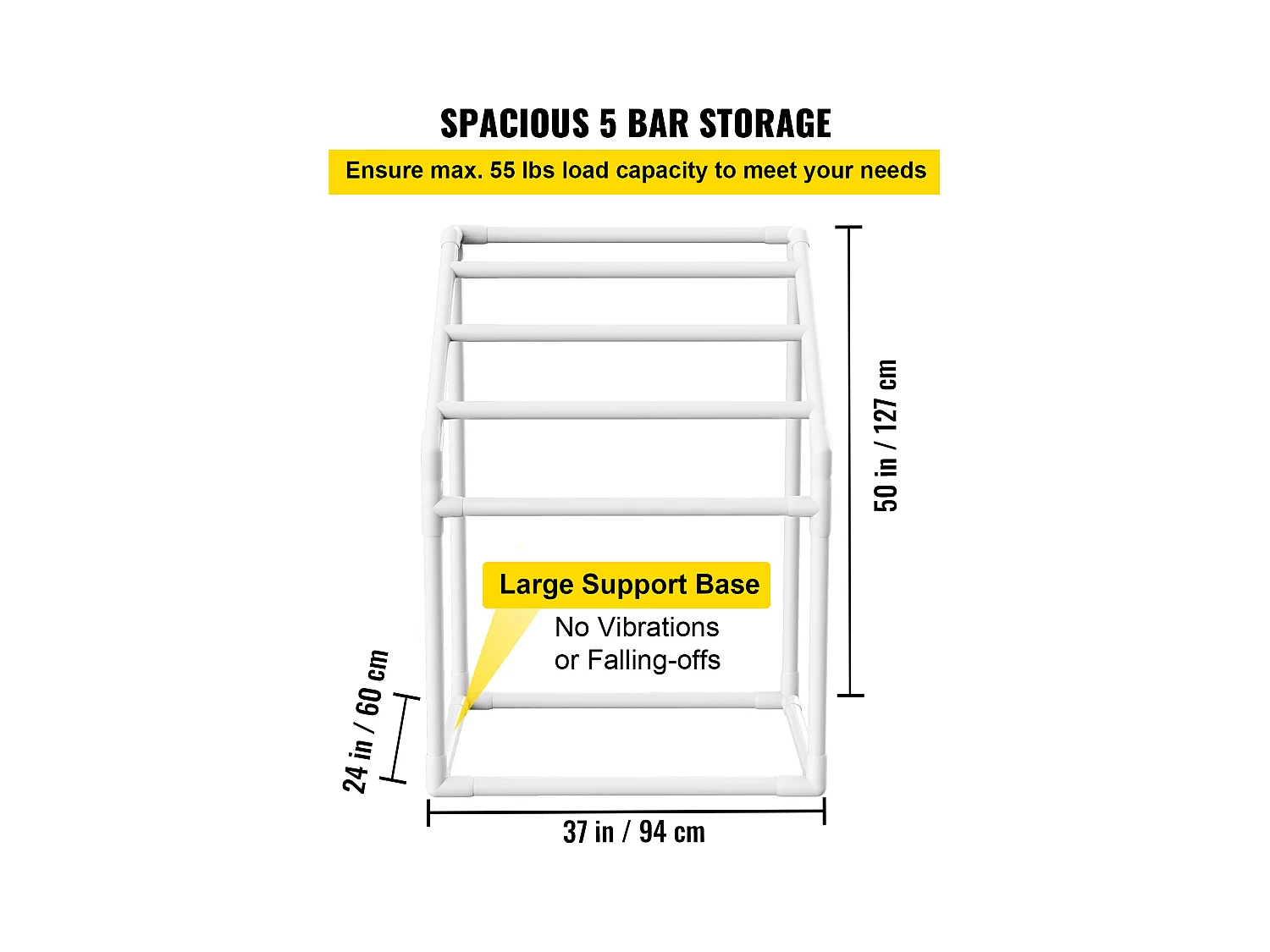 Porte-serviettes, SucceBuy Porte-serviettes d'Extérieur 5 Barres Trapézoïdal Blanc Autoportant pour Piscine