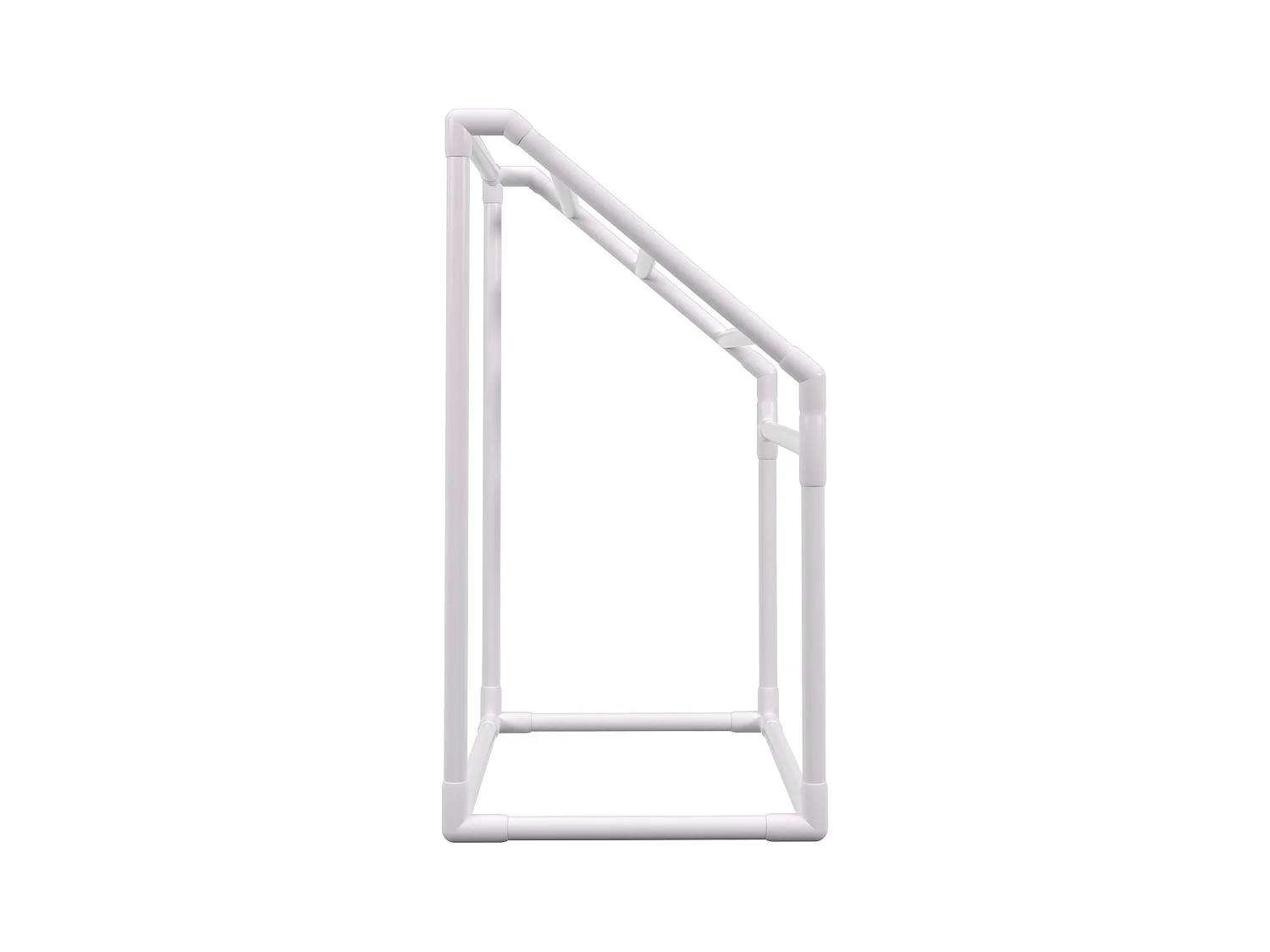 Porte-serviettes, SucceBuy Porte-serviettes d'Extérieur 5 Barres Trapézoïdal Blanc Autoportant pour Piscine