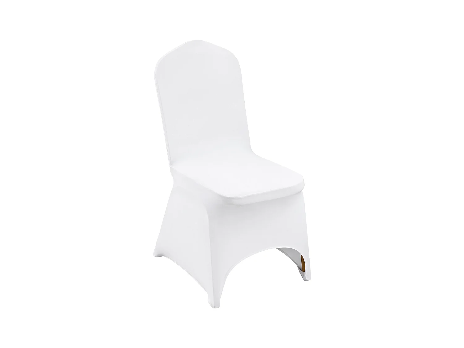 Białe Pokrowce na Krzesła z Elastycznego Spandexu SucceBuy, Opakowanie 100 szt. dla Weseli i Imprez Okolicznościowych
