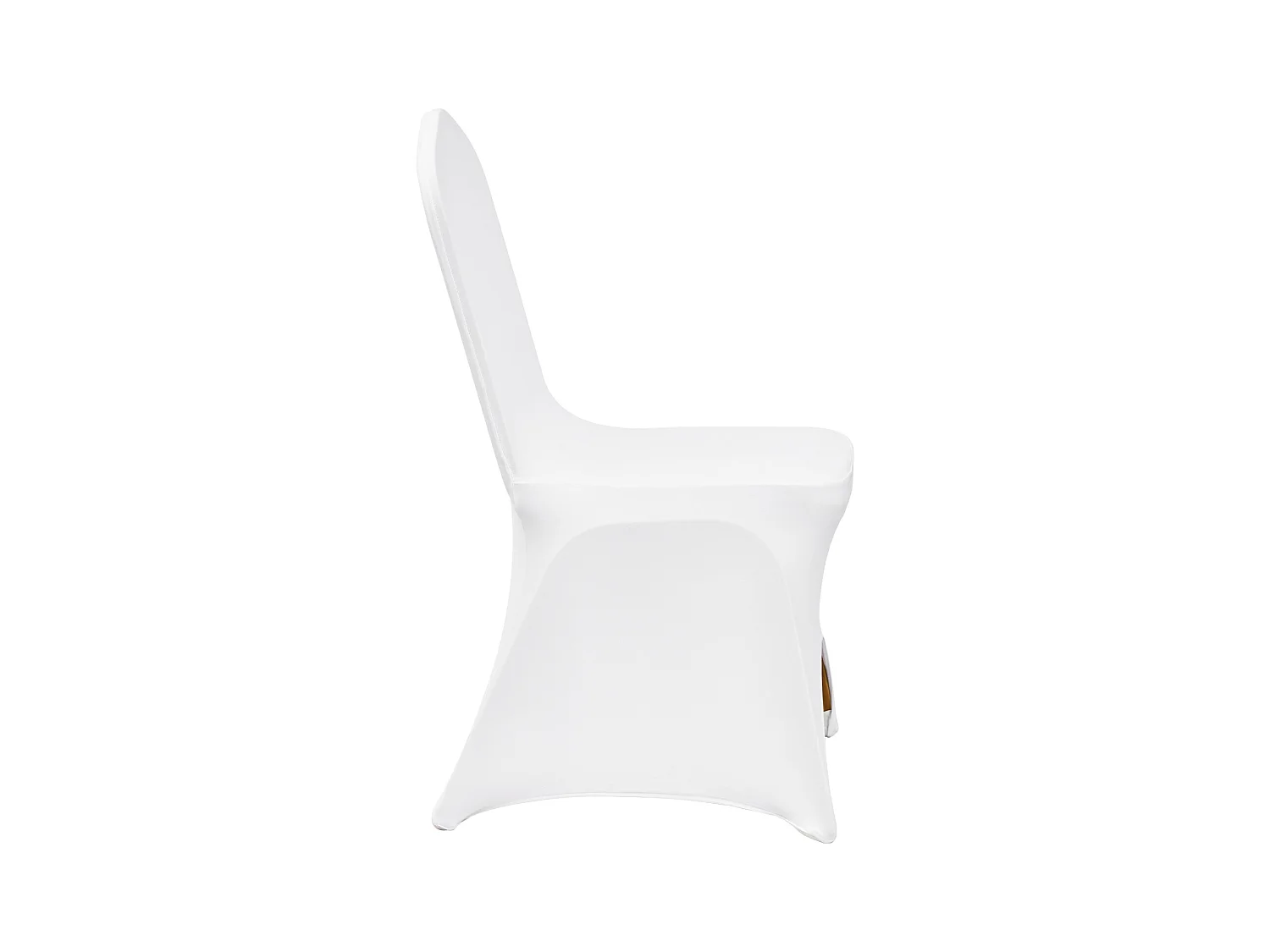 Białe Pokrowce na Krzesła z Elastycznego Spandexu SucceBuy, Opakowanie 100 szt. dla Weseli i Imprez Okolicznościowych