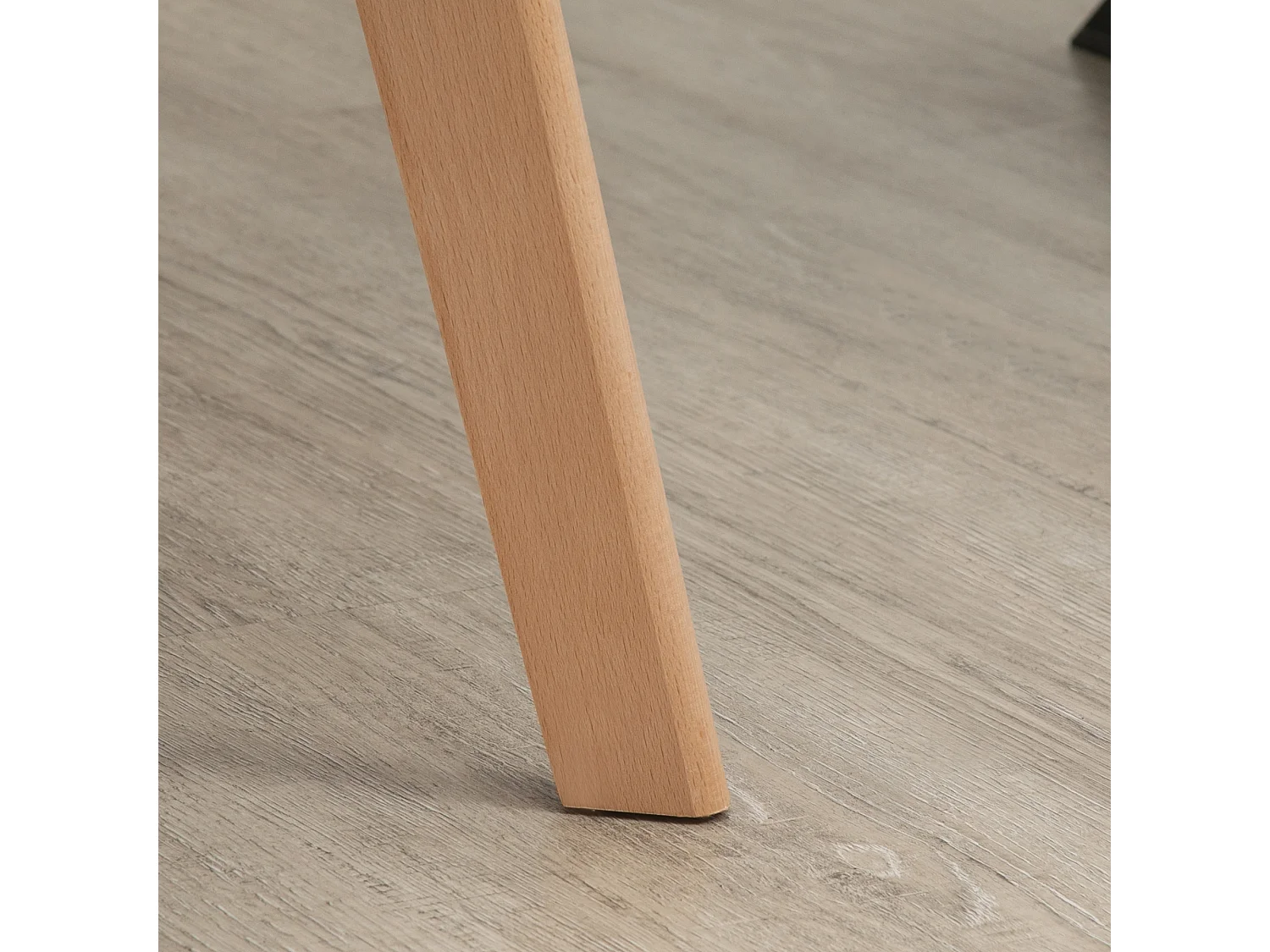 Set van 2 stoelen met grijze fluwelen armleuningen, 4 houten poten
