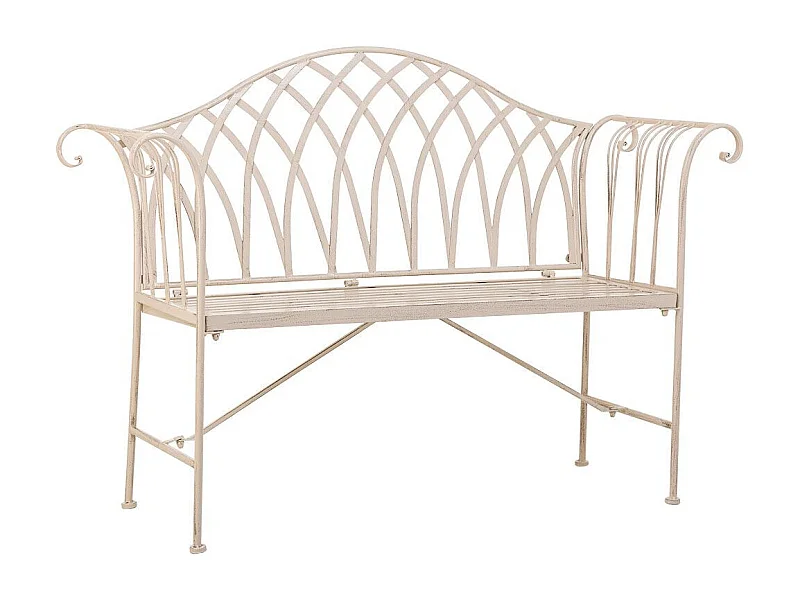 Chaise en rotin synthétique blanc 57x63x80