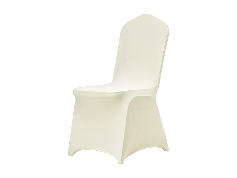 Housses de Chaises Pliantes en Élasthanne Extensible Ivoire SucceBuy, Lot de 100 pour Fête de Mariage