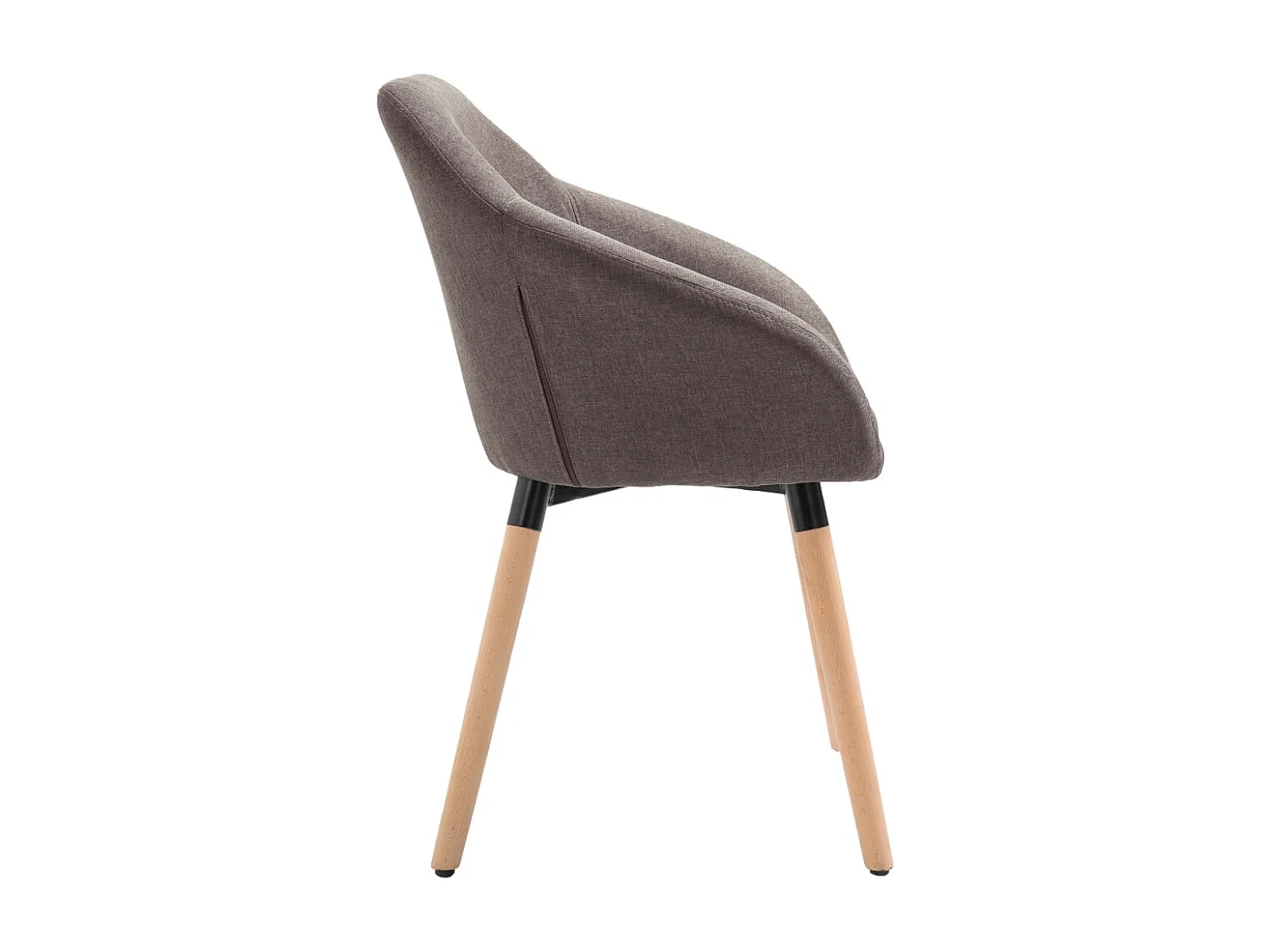 Chaises à manger lot de 6 taupe tissu