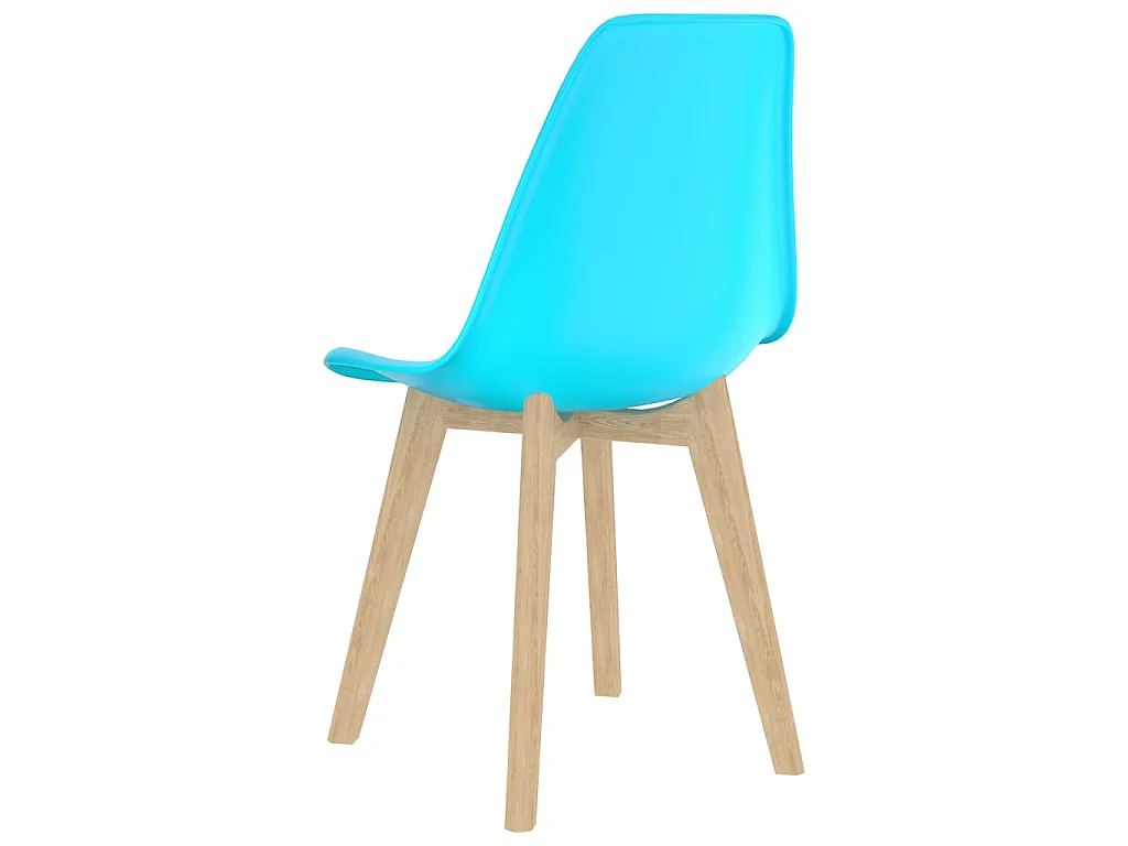 Sillas de comedor 2 unidades plástico azul