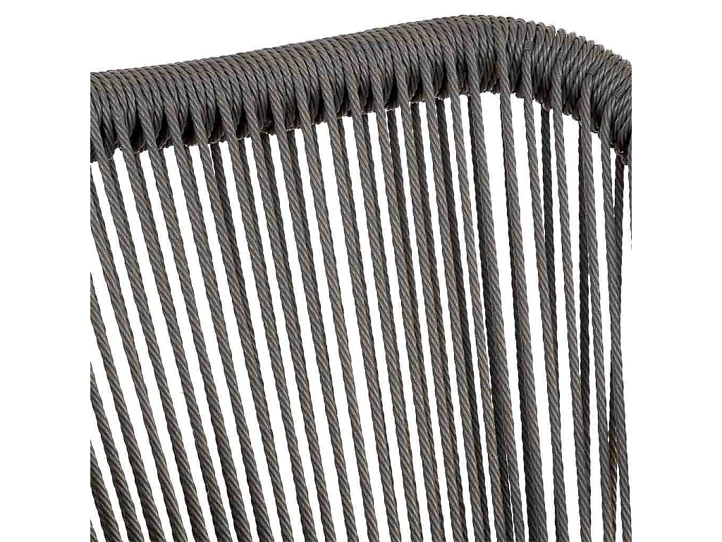 Cadeira em vime cinzento, 56x60x80h cm