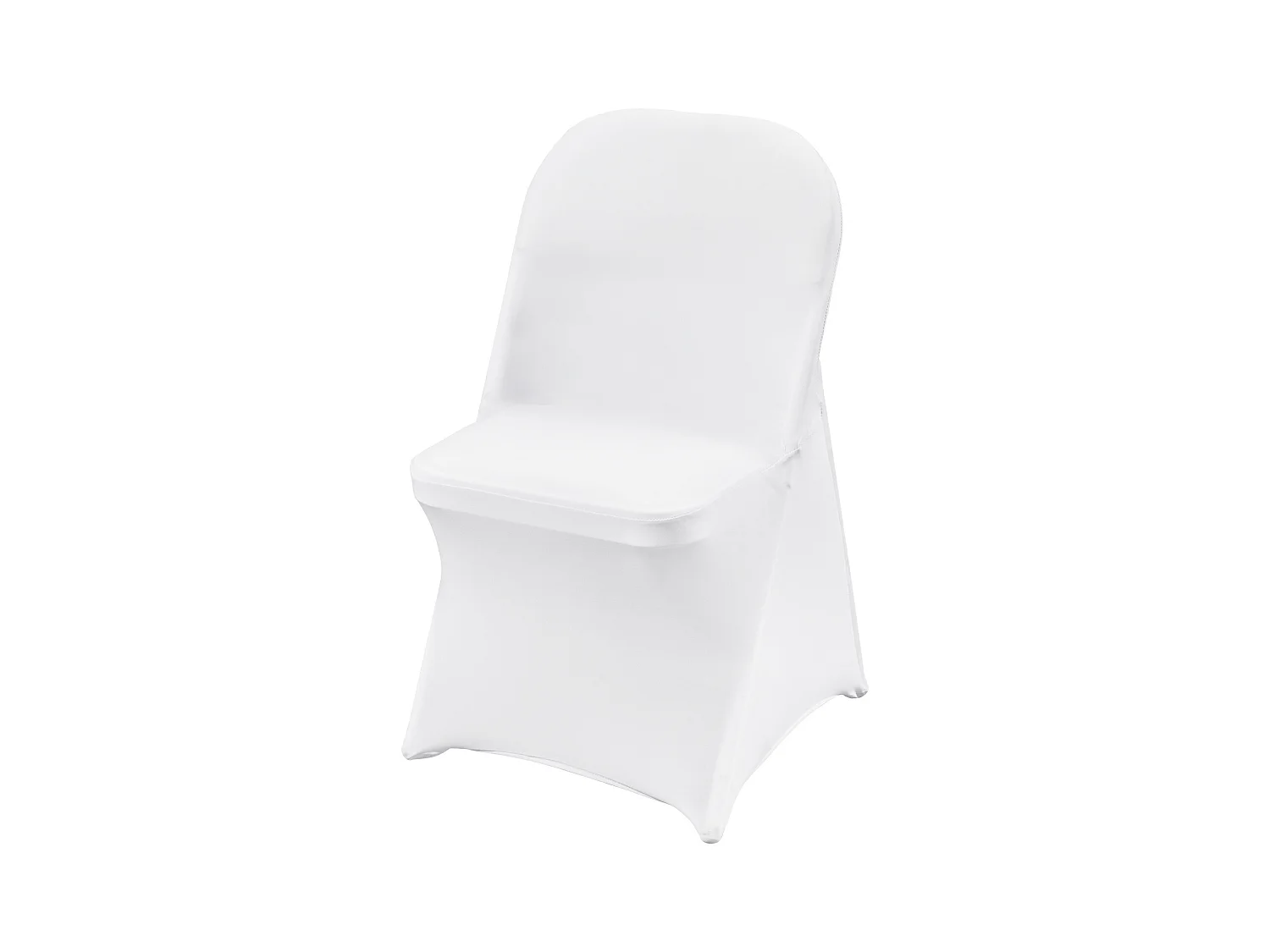 Housses de Chaises Pliantes en Élasthanne Extensible Blanc SucceBuy, Lot de 100 pour Salle à Manger de Mariage