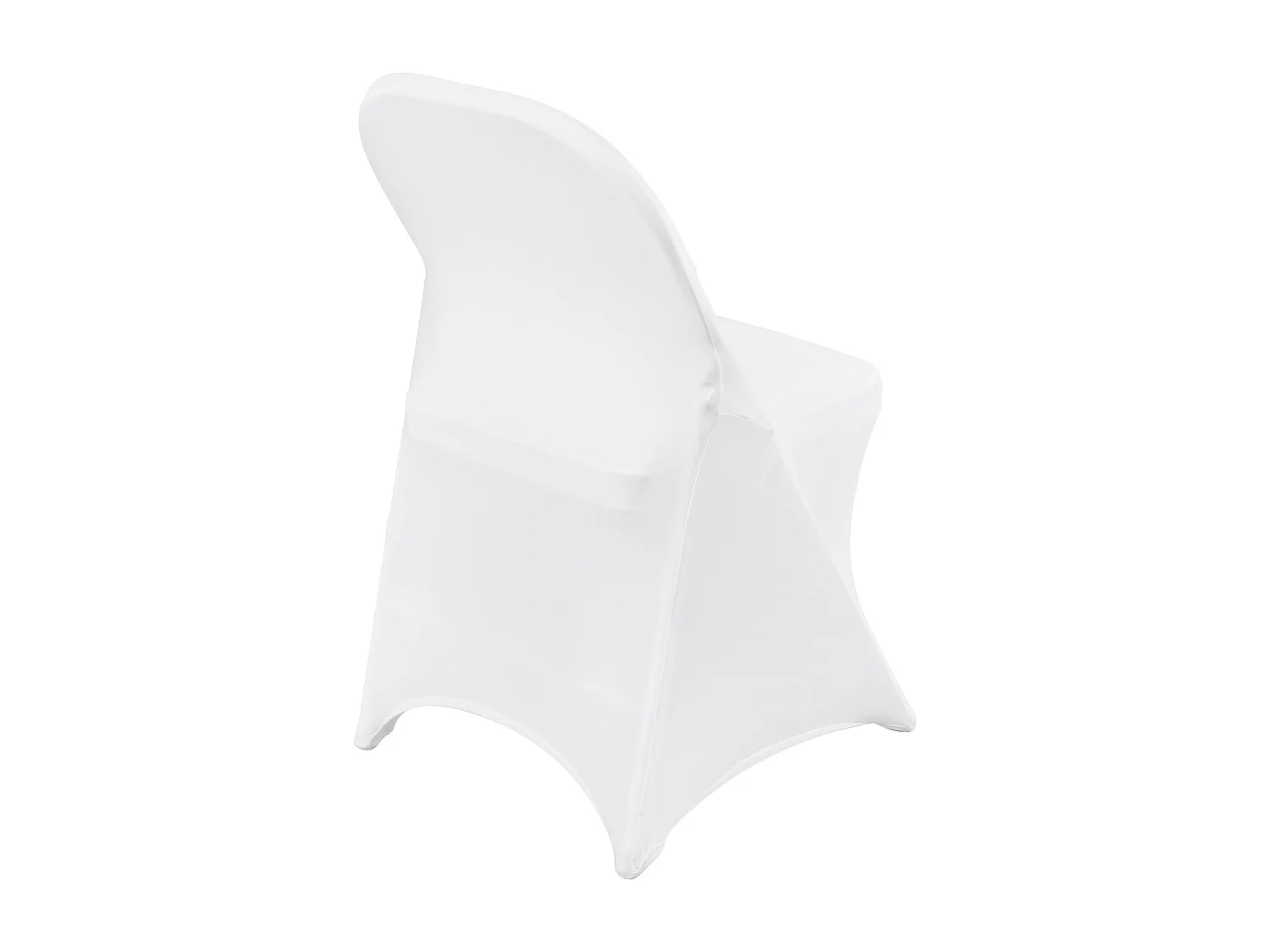 Housses de Chaises Pliantes en Élasthanne Extensible Blanc SucceBuy, Lot de 100 pour Salle à Manger de Mariage