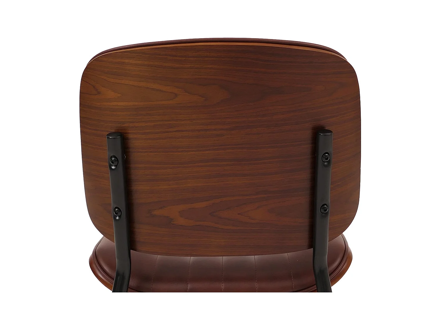 Eetkamerstoel MCW-O44 (set van 2),  walnoot look, vintage bruin