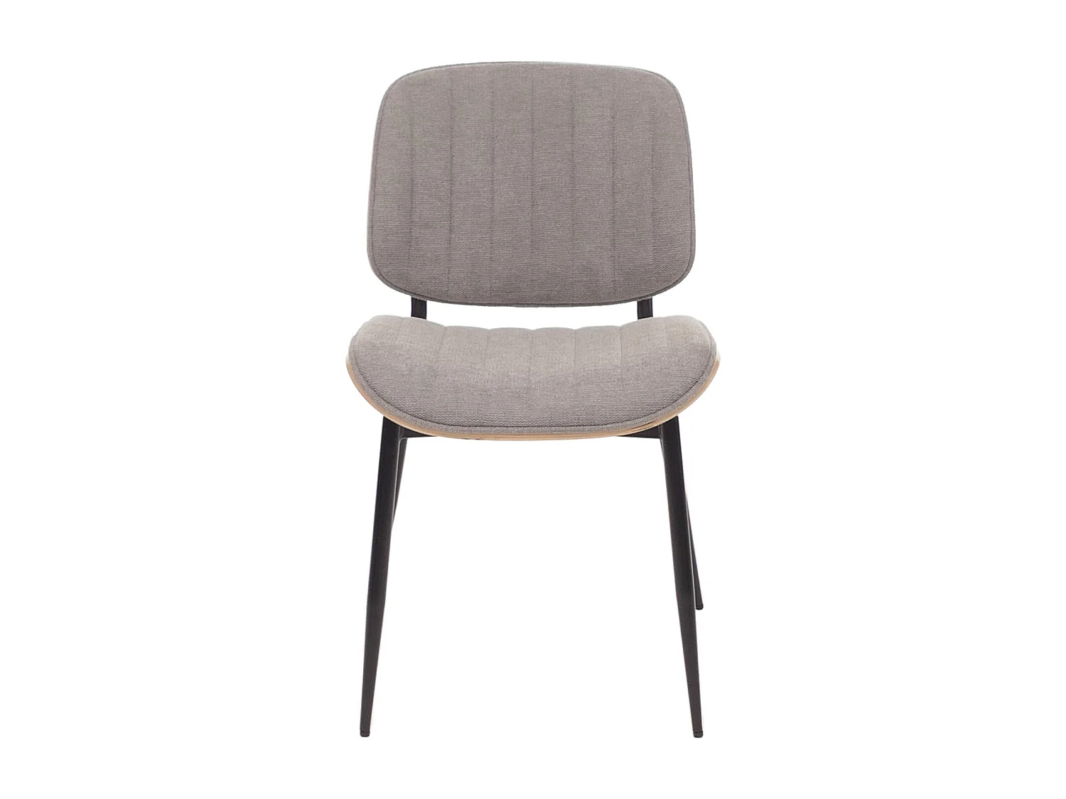 Chaise de salle à manger MCW-O44 (lot de 2),  naturel, gris clair