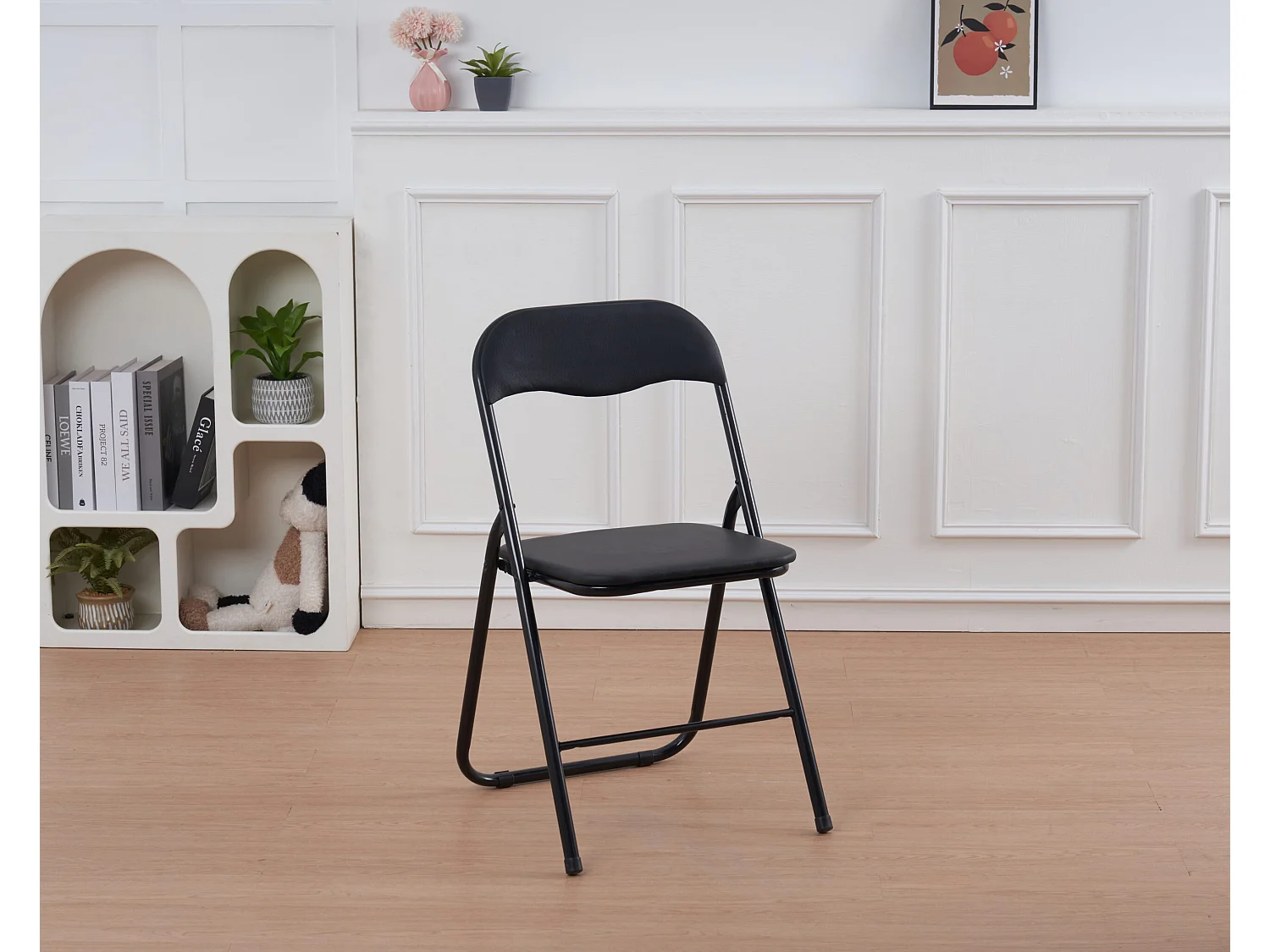 Hooma - Lot de 6 chaises pliantes d'intérieur et confortables en PVC