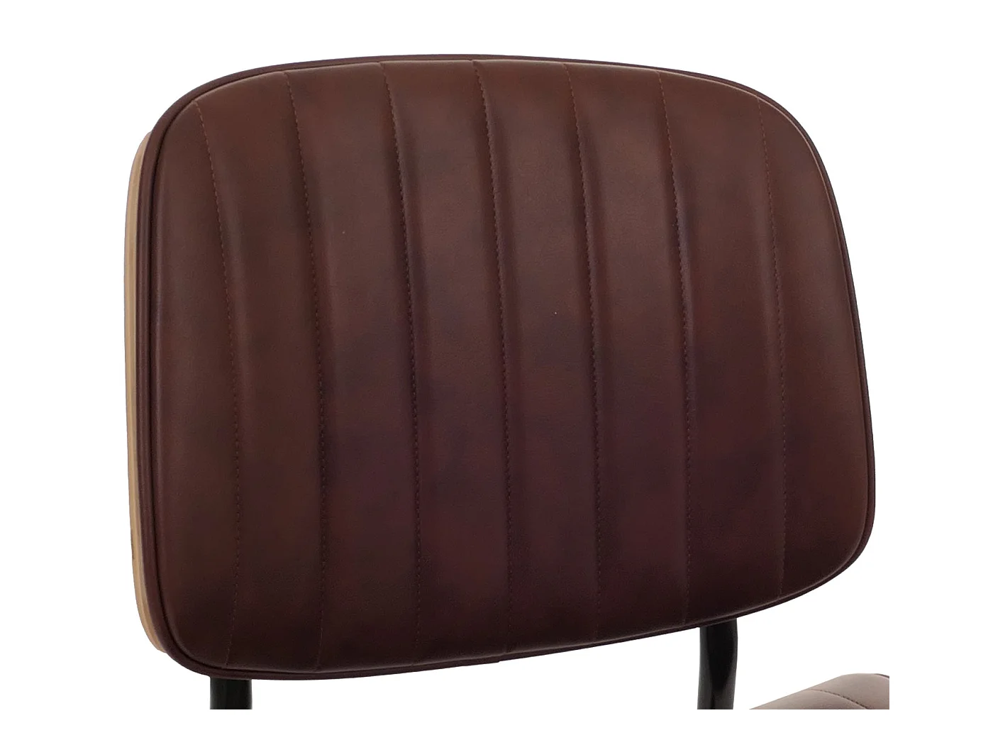 Chaise de salle à manger MCW-O44 (lot de 2),  naturel, marron vintage