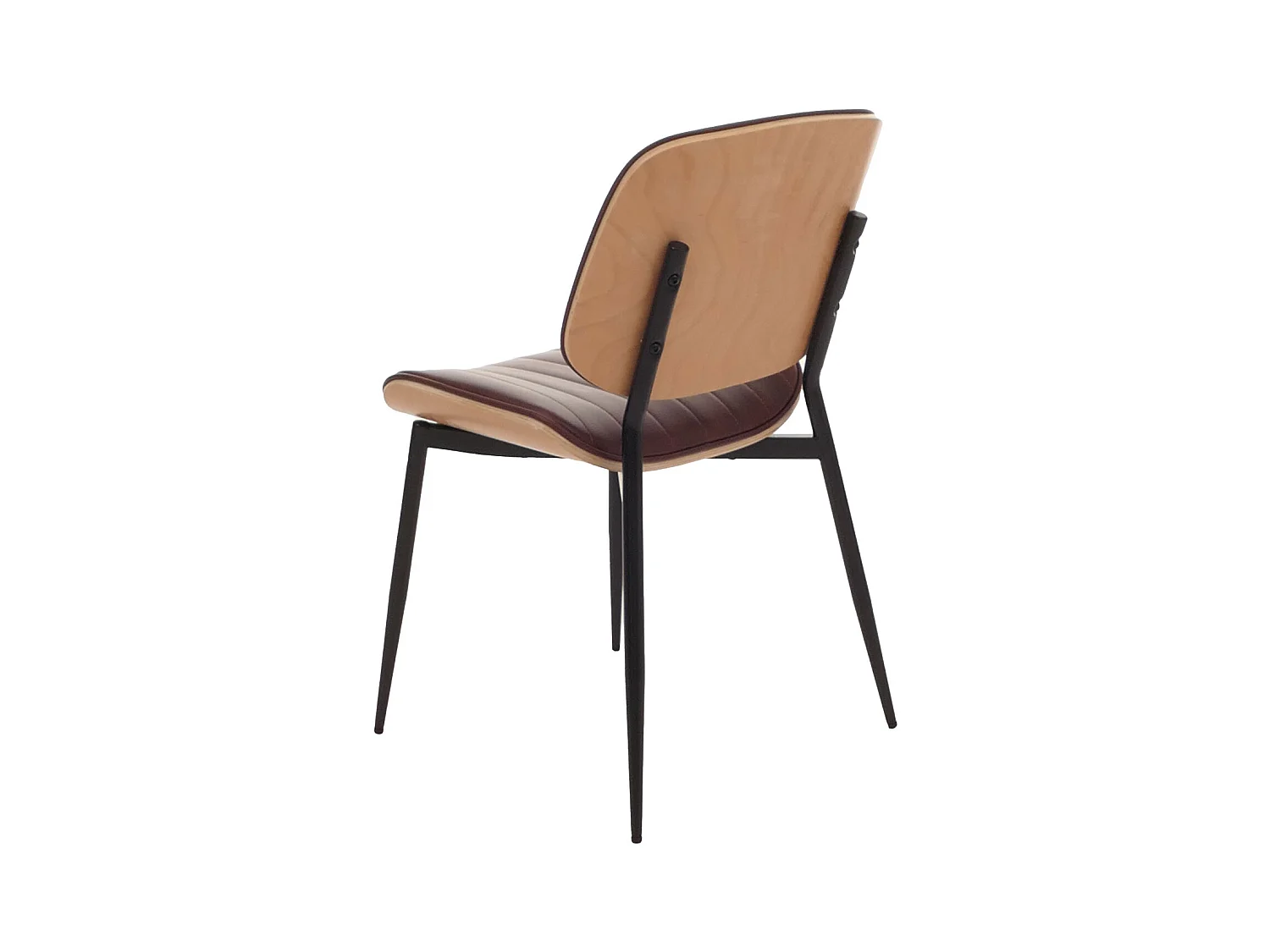 Chaise de salle à manger MCW-O44 (lot de 2),  naturel, marron vintage