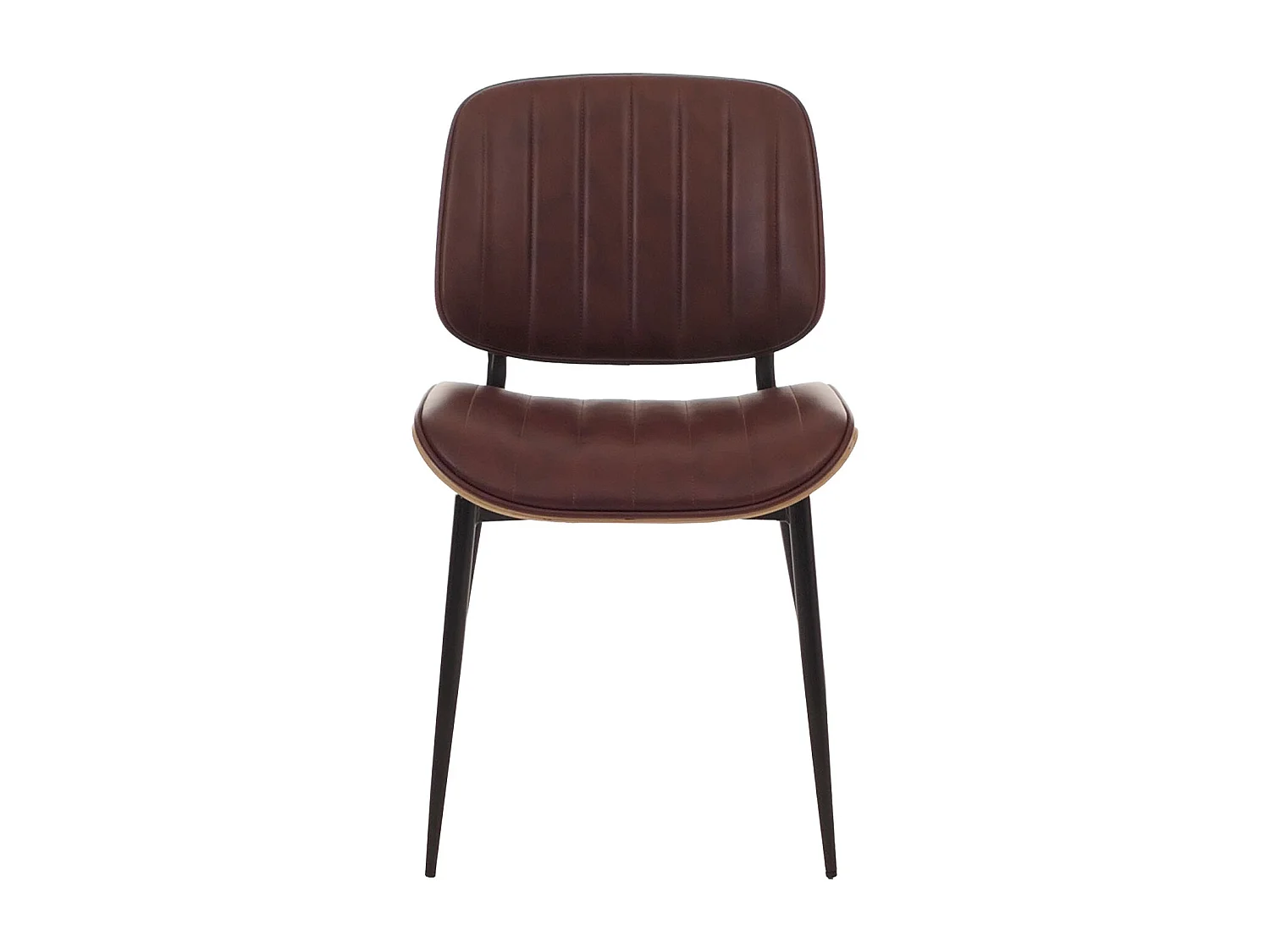 Chaise de salle à manger MCW-O44 (lot de 2),  naturel, marron vintage