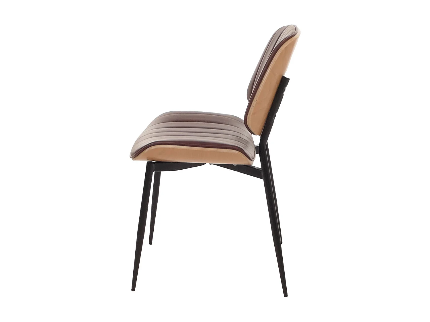 Chaise de salle à manger MCW-O44 (lot de 2),  naturel, marron vintage