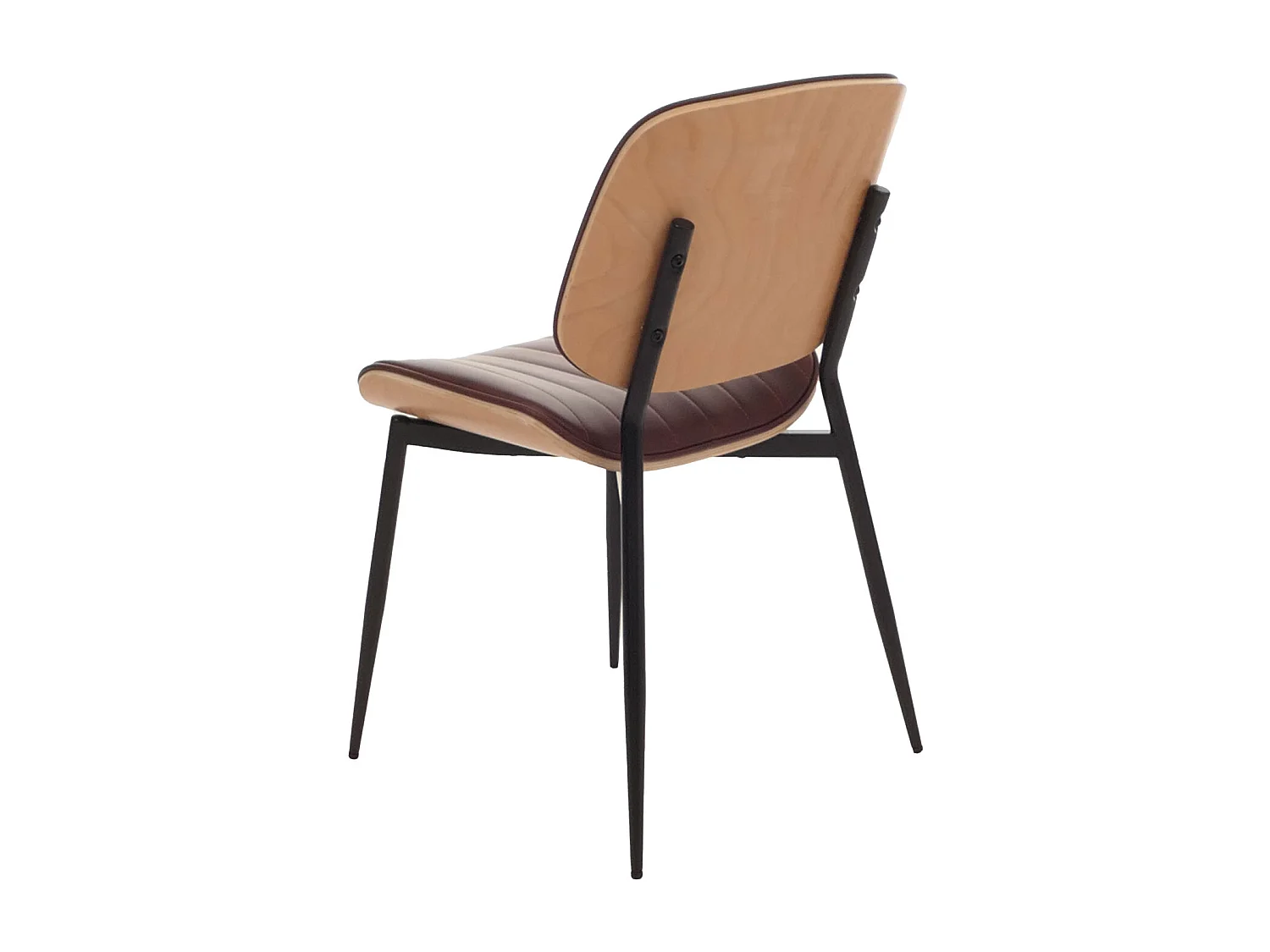 Chaise de salle à manger MCW-O44 (lot de 2),  naturel, marron vintage