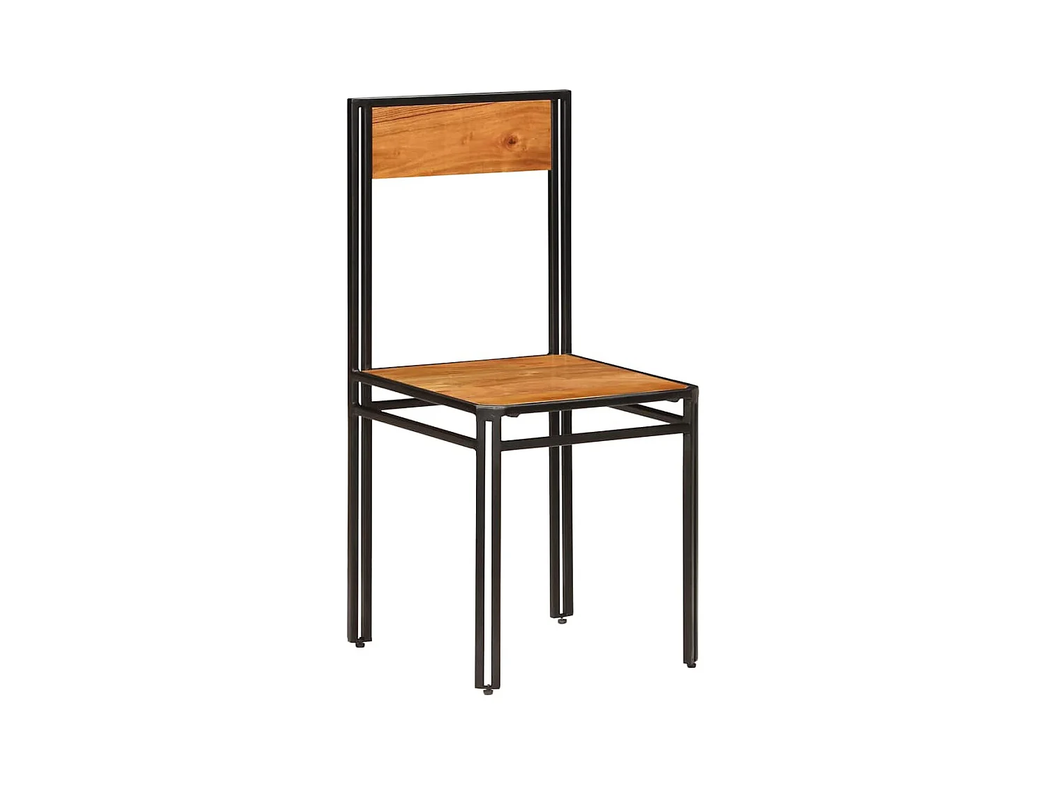 Chaises à manger lot de 4 bois d'acacia massif