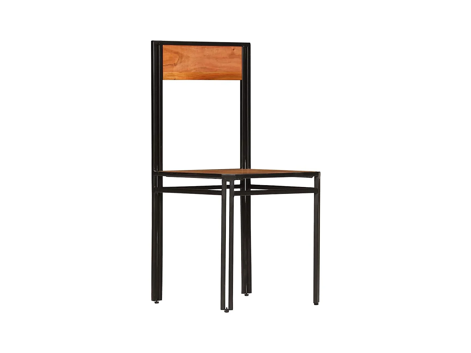 Chaises à manger lot de 4 bois d'acacia massif