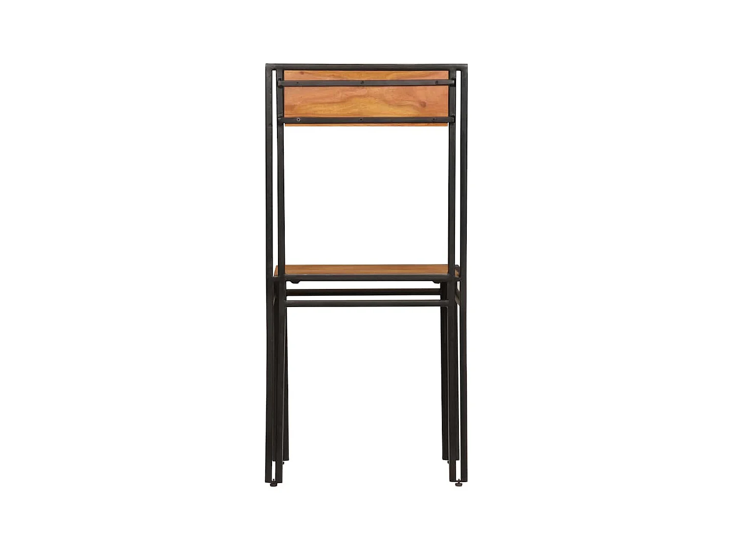 Chaises à manger lot de 4 bois d'acacia massif