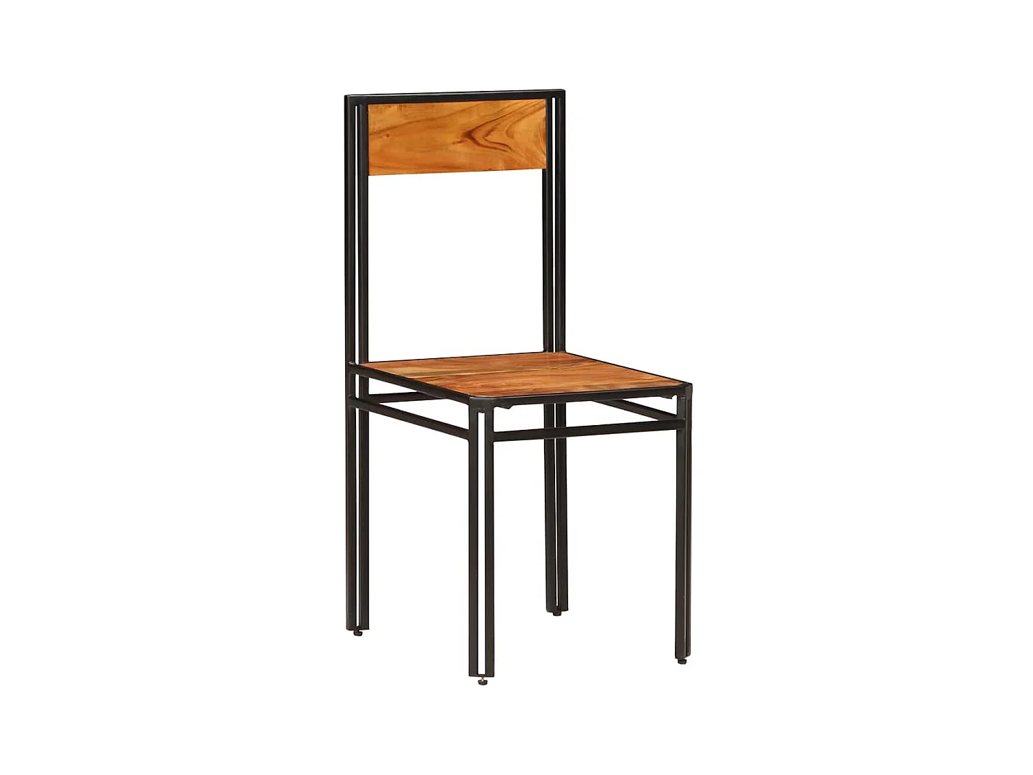 Chaises à manger lot de 4 bois d'acacia massif