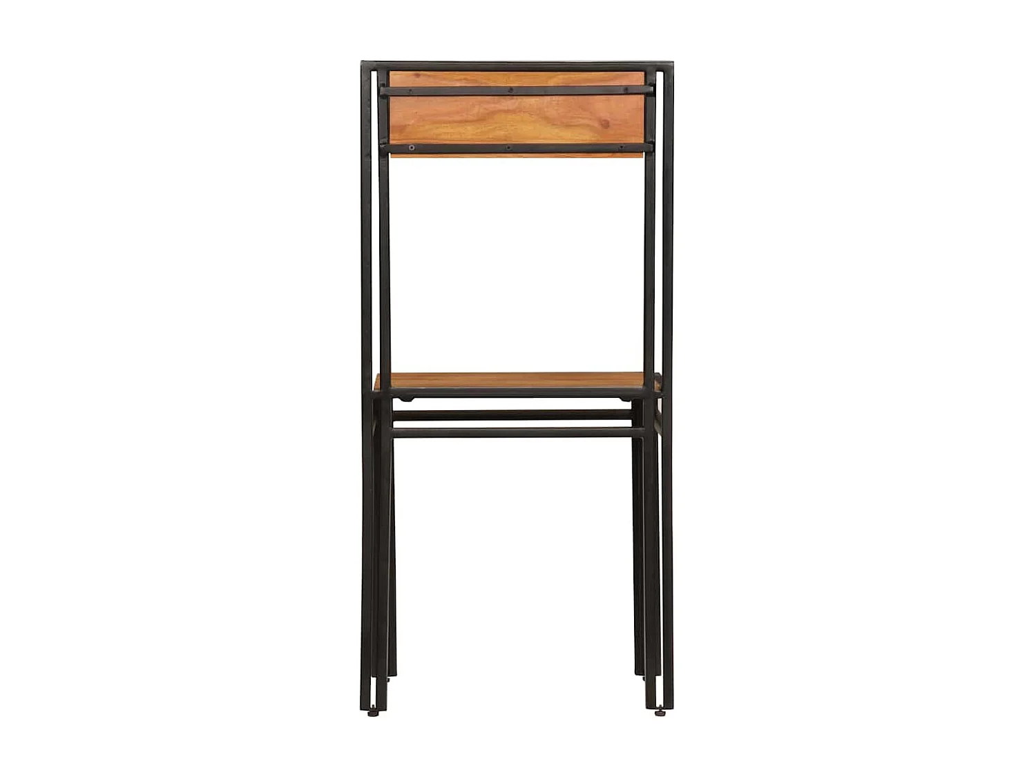 Chaises à manger lot de 4 bois d'acacia massif