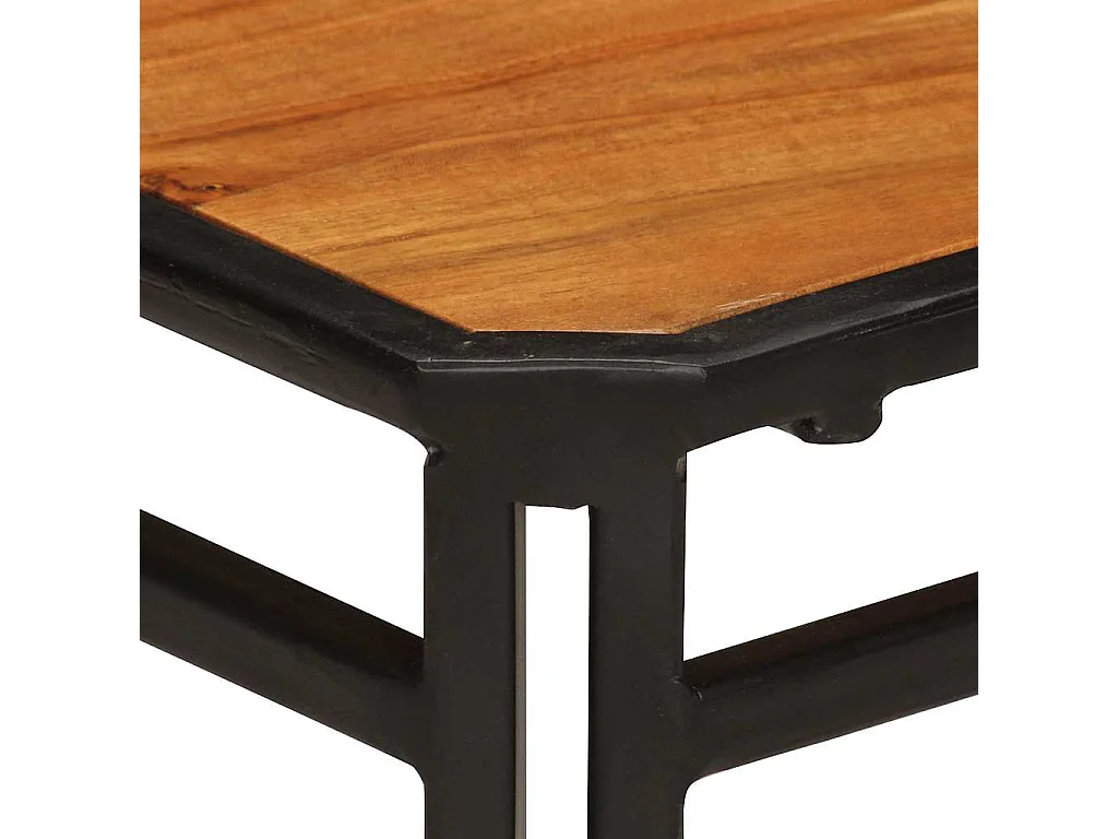 Chaises à manger lot de 4 bois d'acacia massif