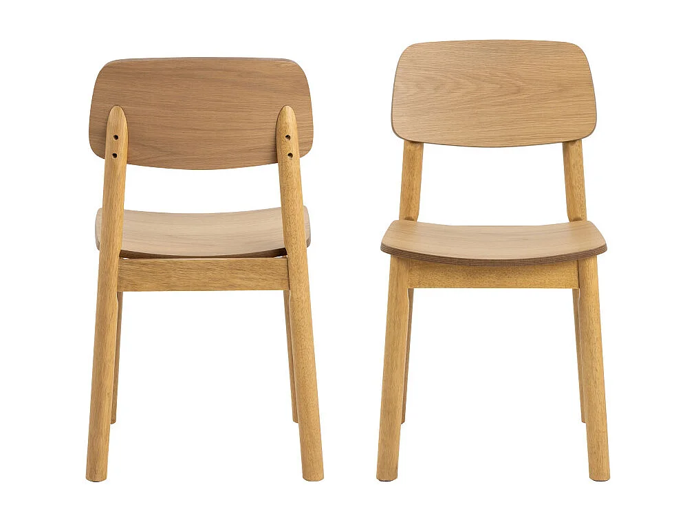 Hem - Lot de 2 chaises en bois - Bois clair