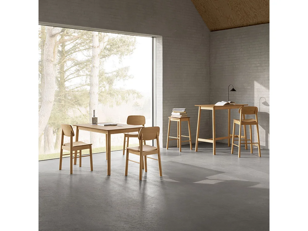 Hem - Lot de 2 chaises en bois - Bois clair