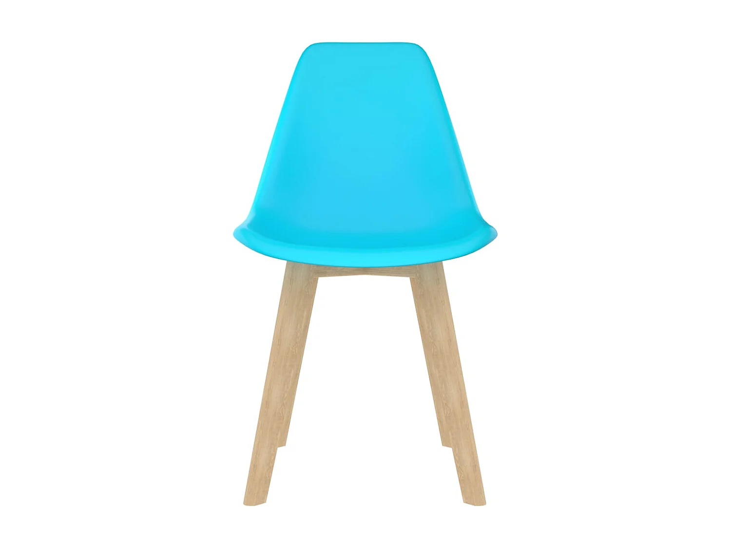 Esszimmerstühle 4 Stk. Blau Kunststoff