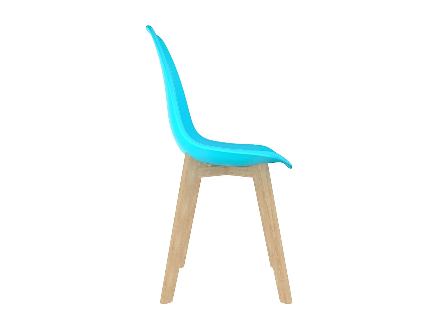 Esszimmerstühle 4 Stk. Blau Kunststoff