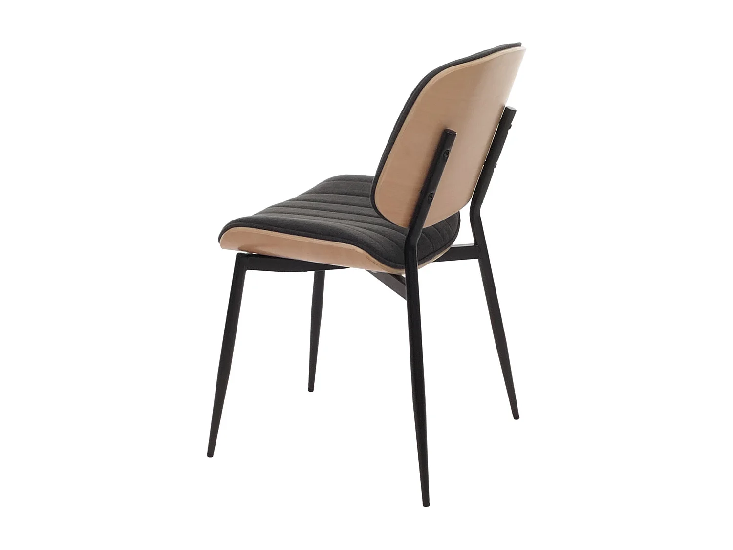 Chaise de salle à manger MCW-O44 (lot de 2),  naturel, gris foncé