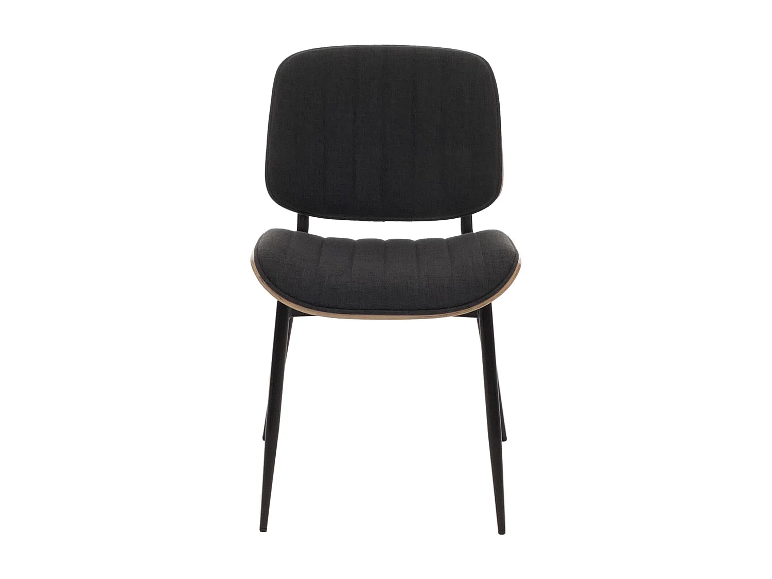 Chaise de salle à manger MCW-O44 (lot de 2),  naturel, gris foncé