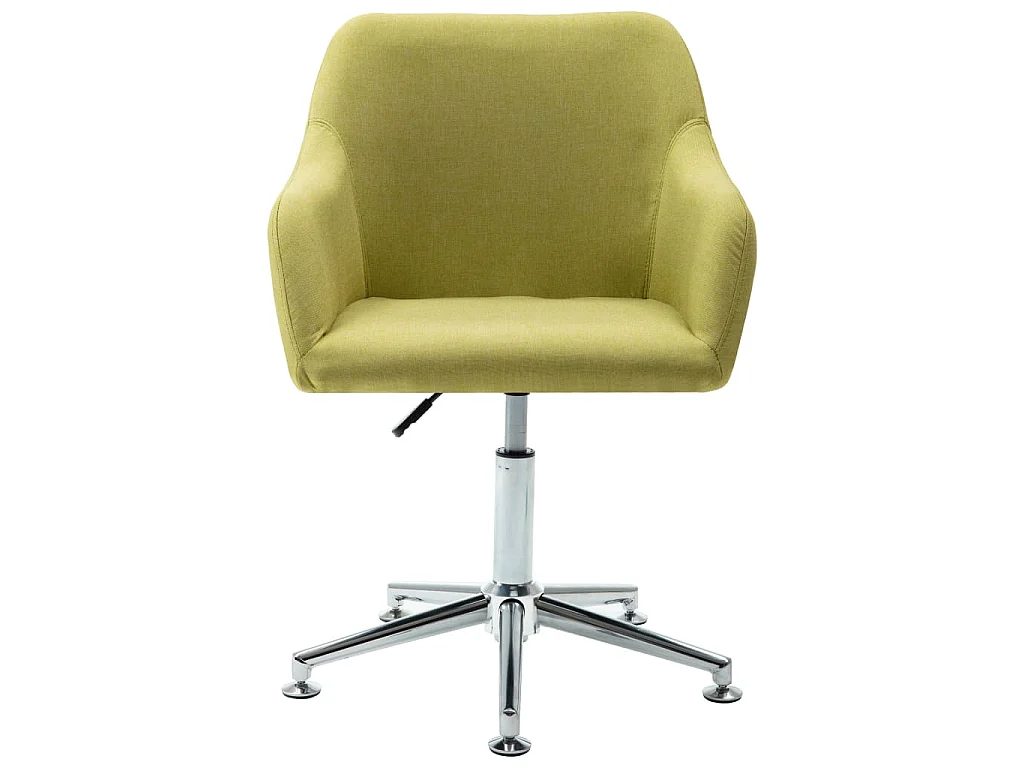 Chaises pivotantes à manger lot de 4 vert tissu