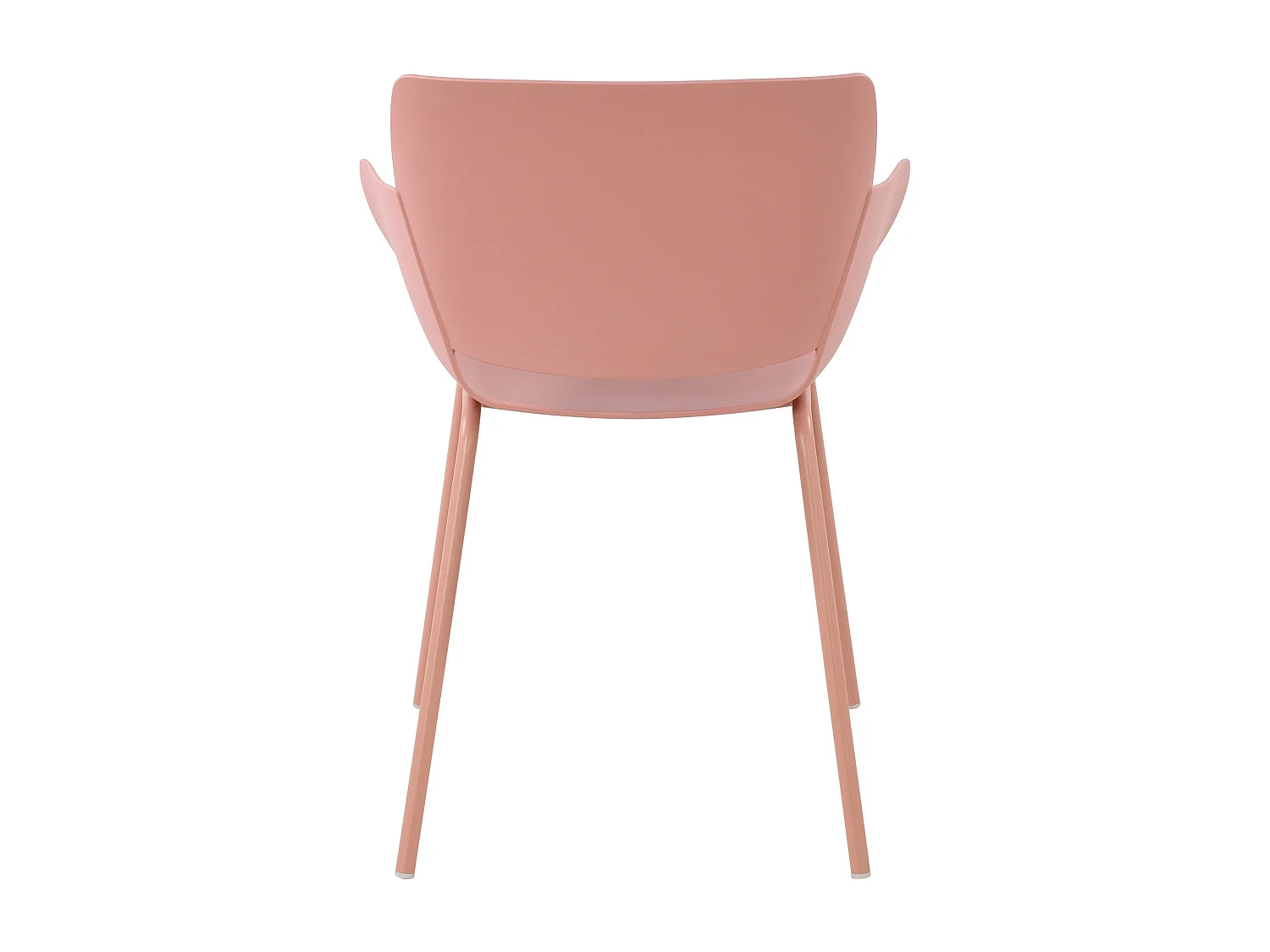 Lot de 2  chaise salle à manger - Plastique - Rose - Alpena